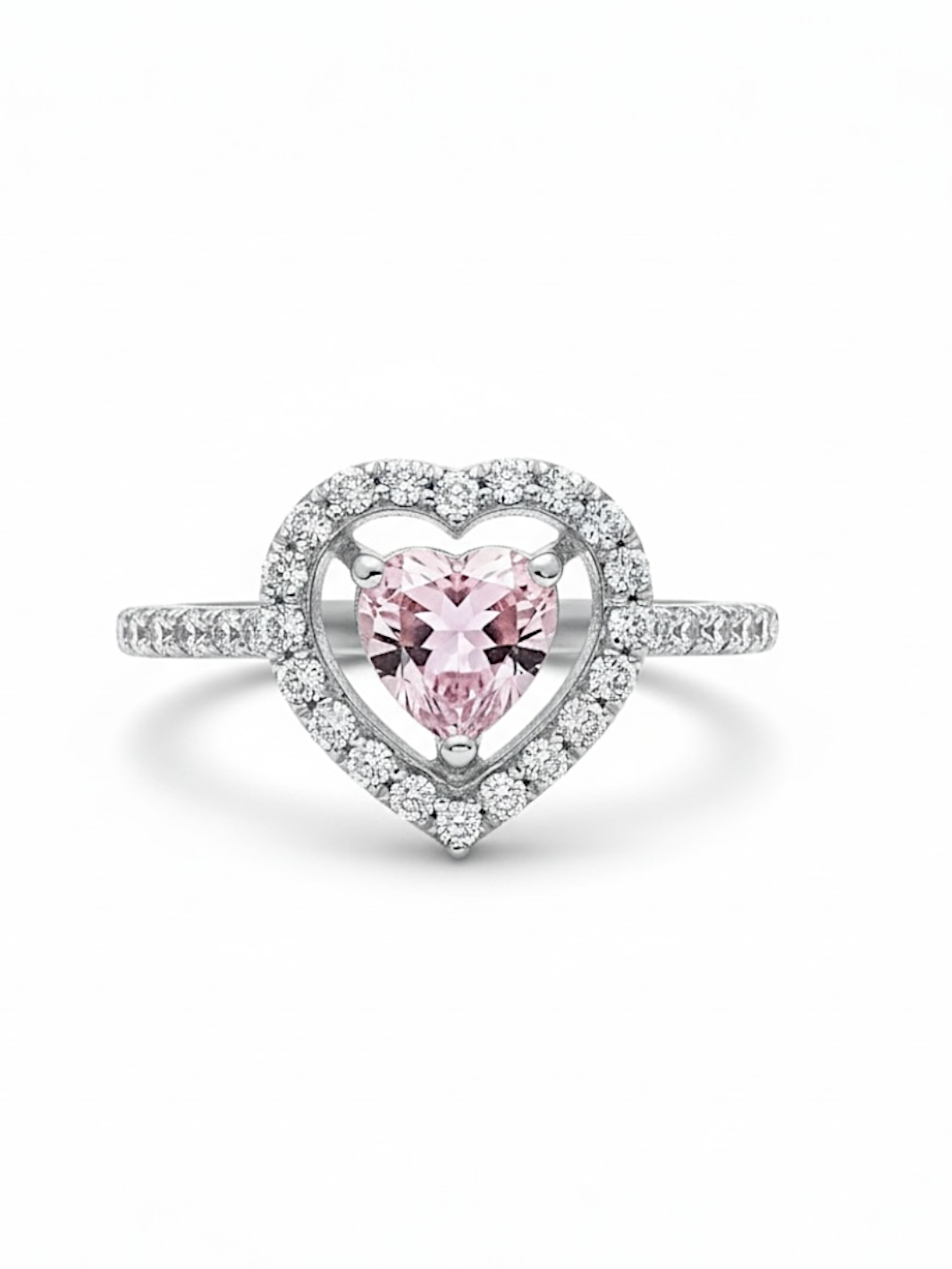 Pure Silver 'Heart of Fire' Ring