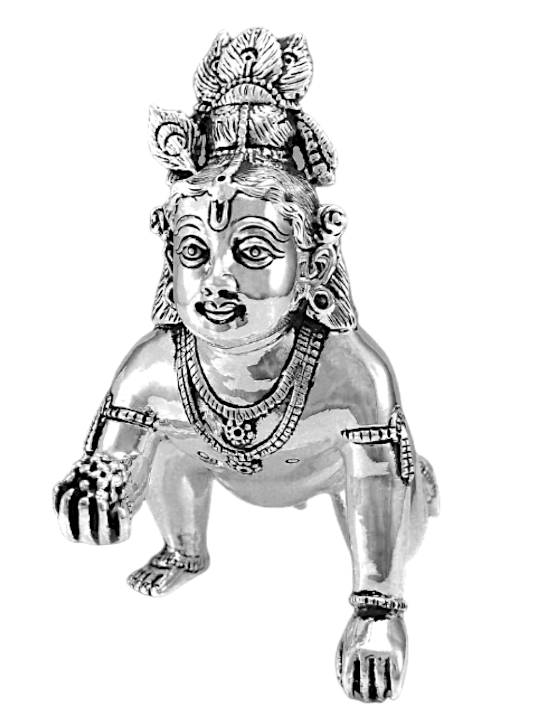 Pure Silver Bal Gopal Krishna Idol - PSA Jewels