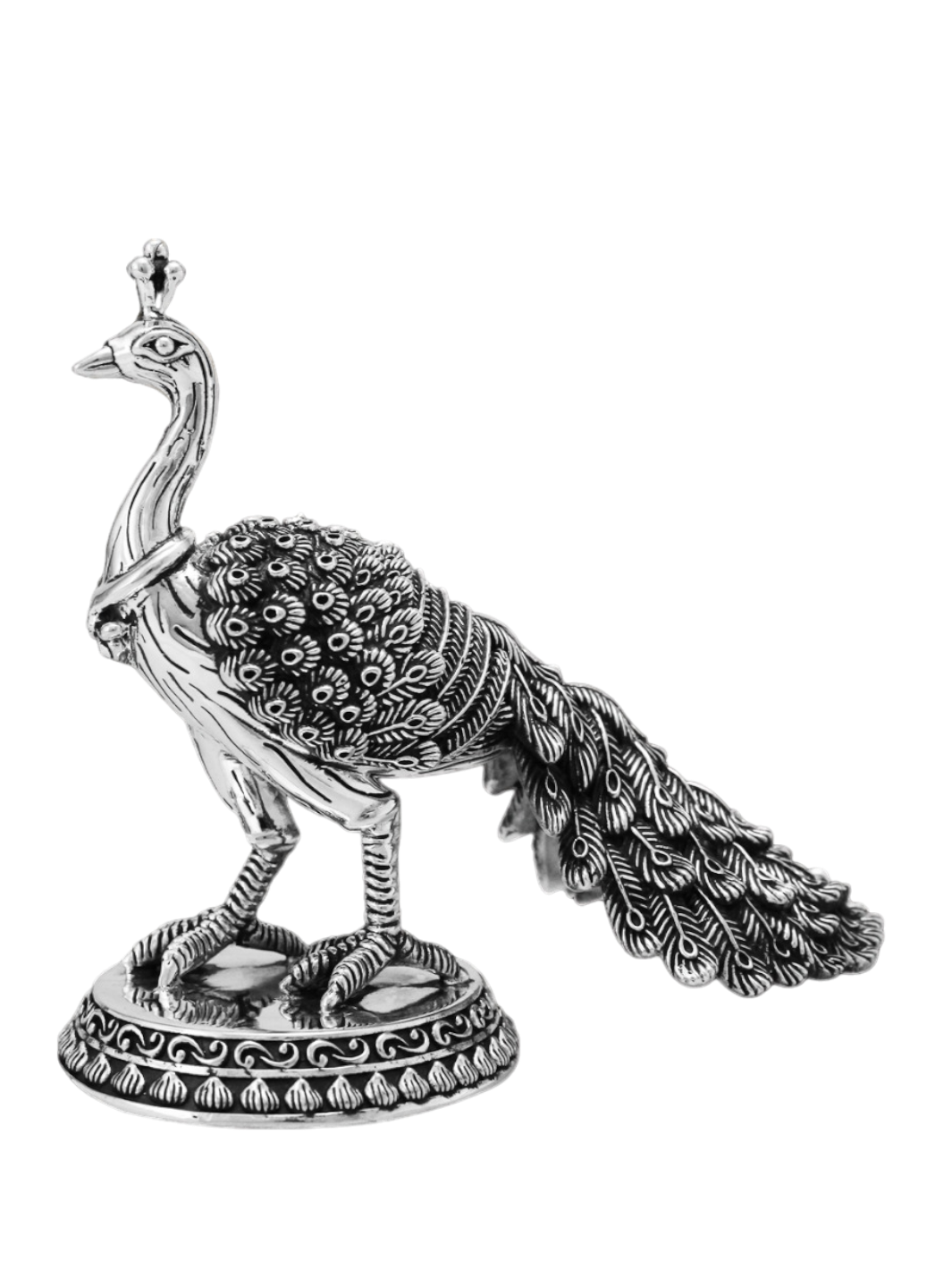 Pure Silver Peacock Idol - PSA Jewels