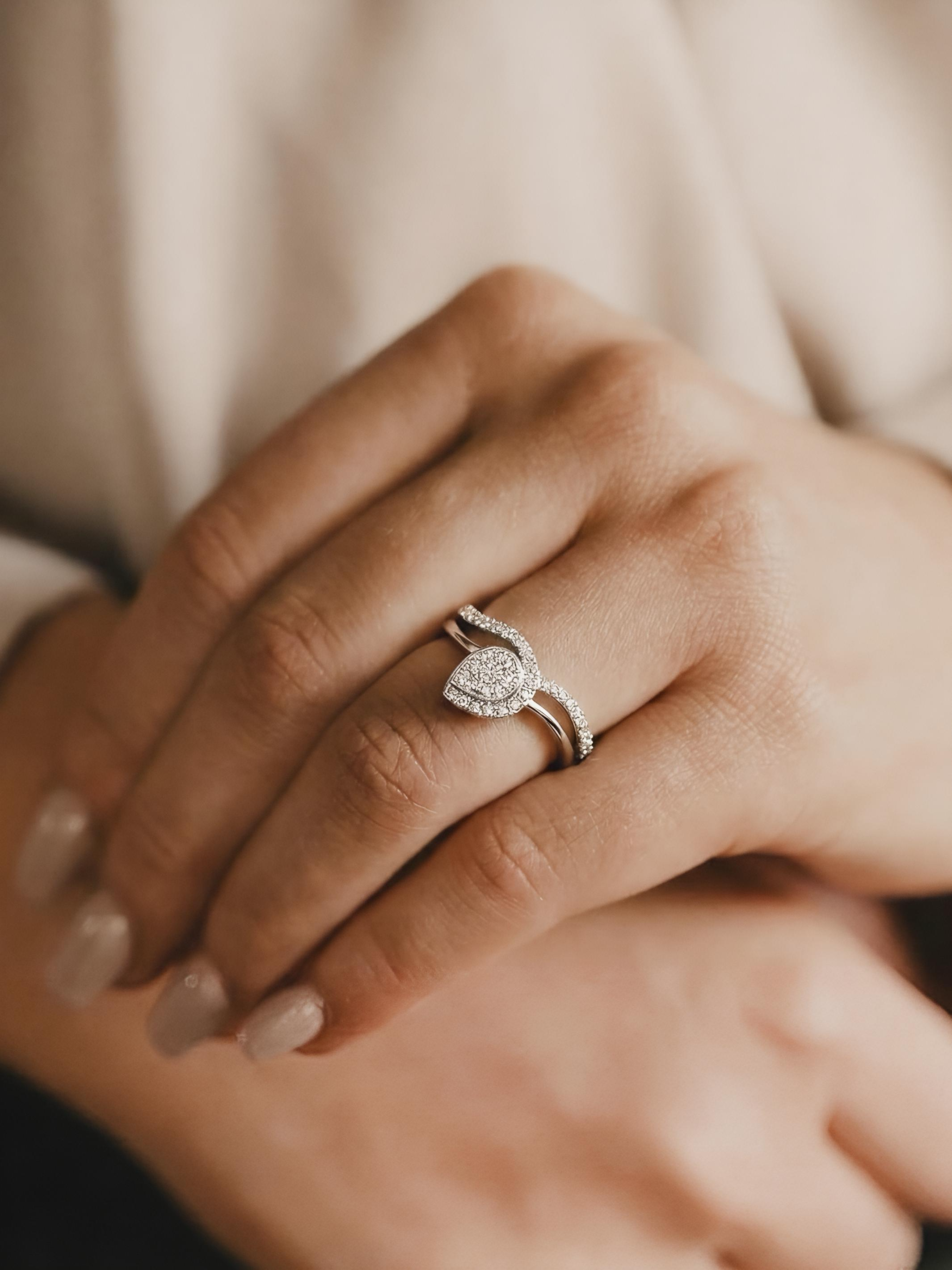 Pure Silver Leaf Ring