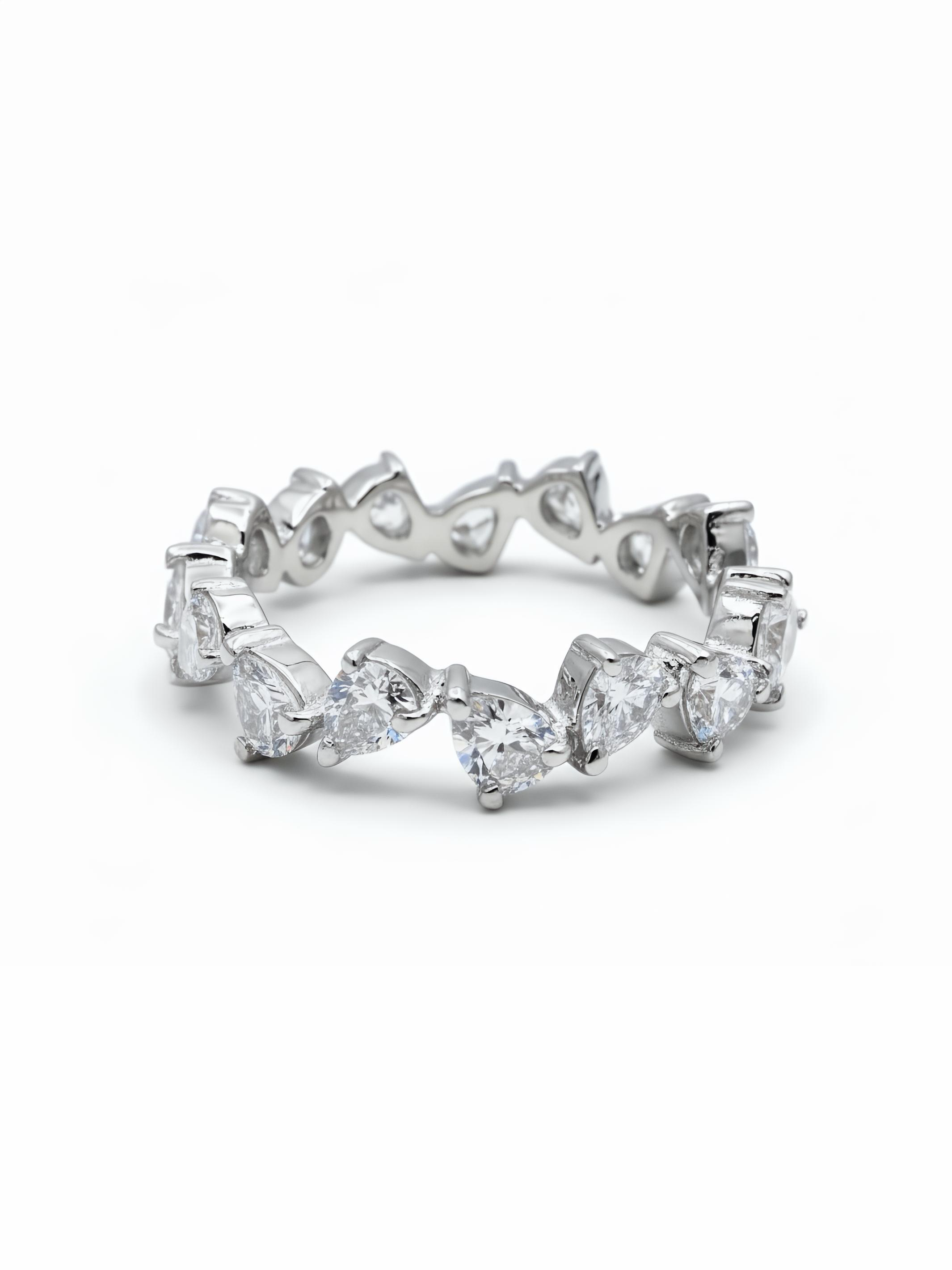 Pure Silver Meteoroid Ring