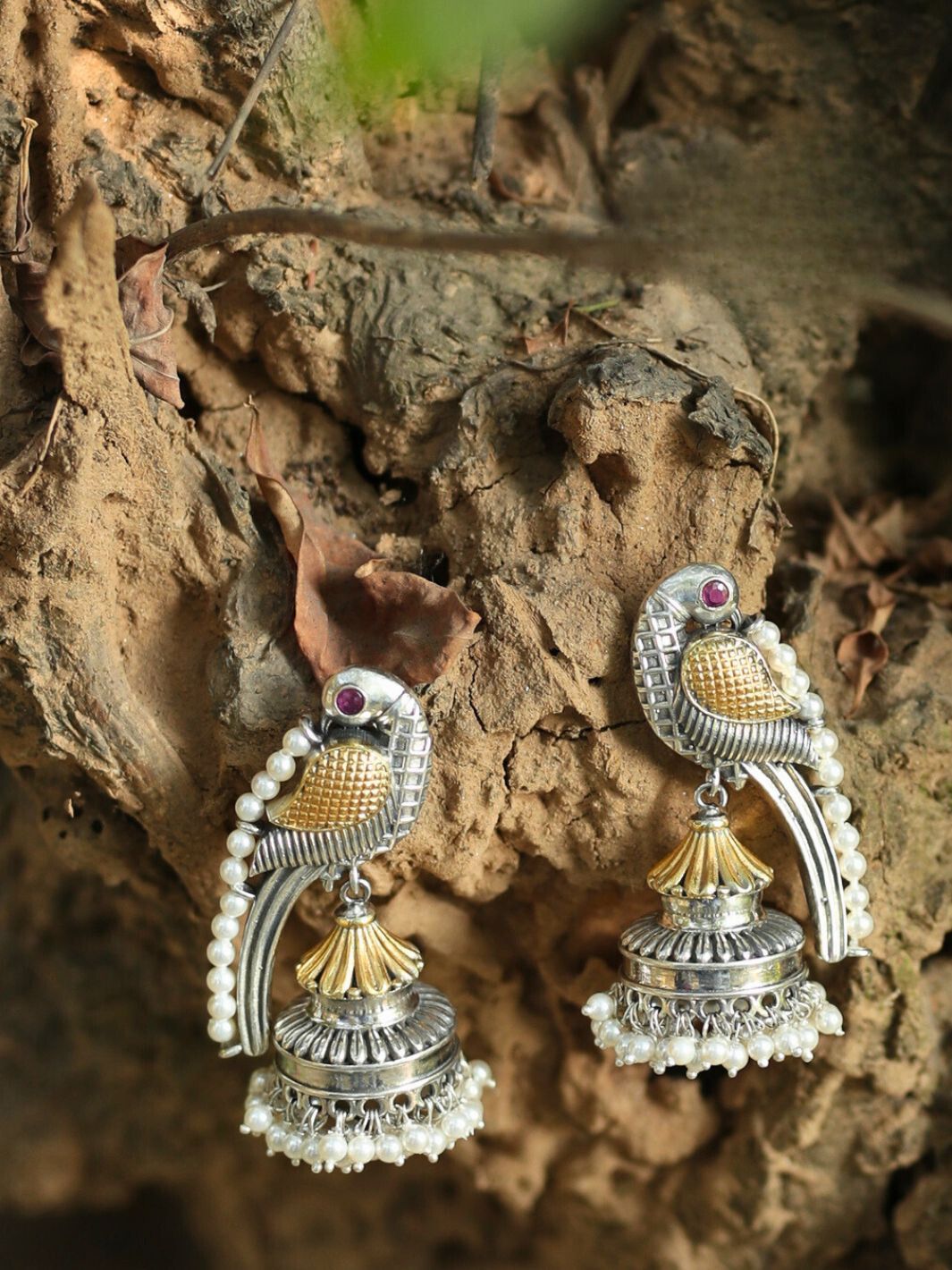 Silver Parrot Earring - PSA Jewels