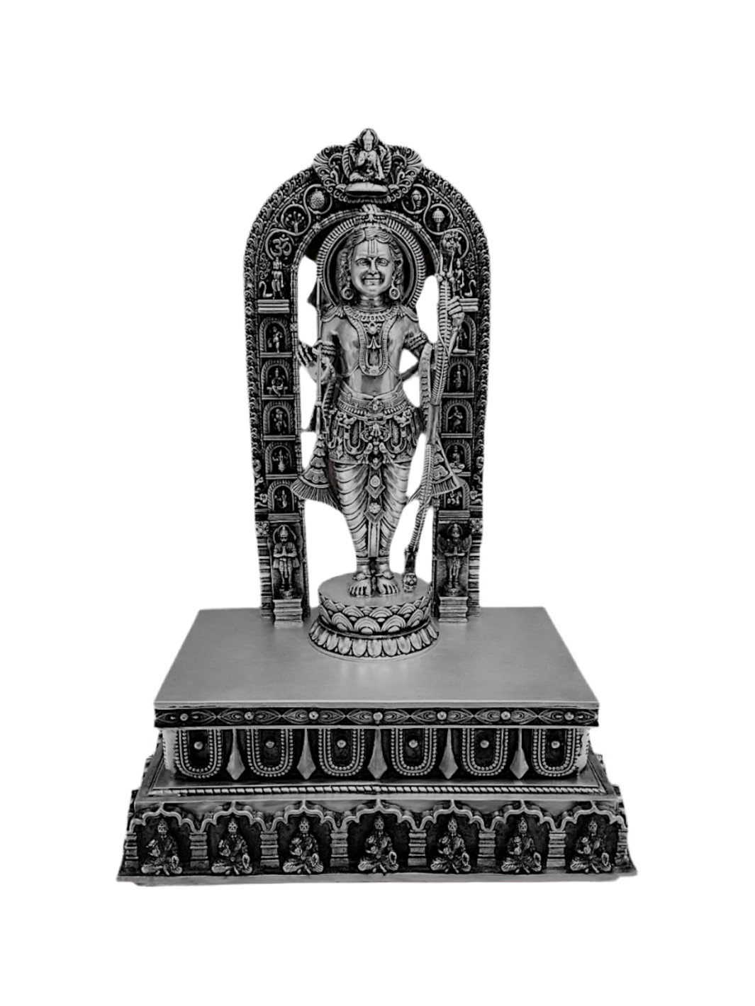 Shree Ram Lalla Silver Idol - Big