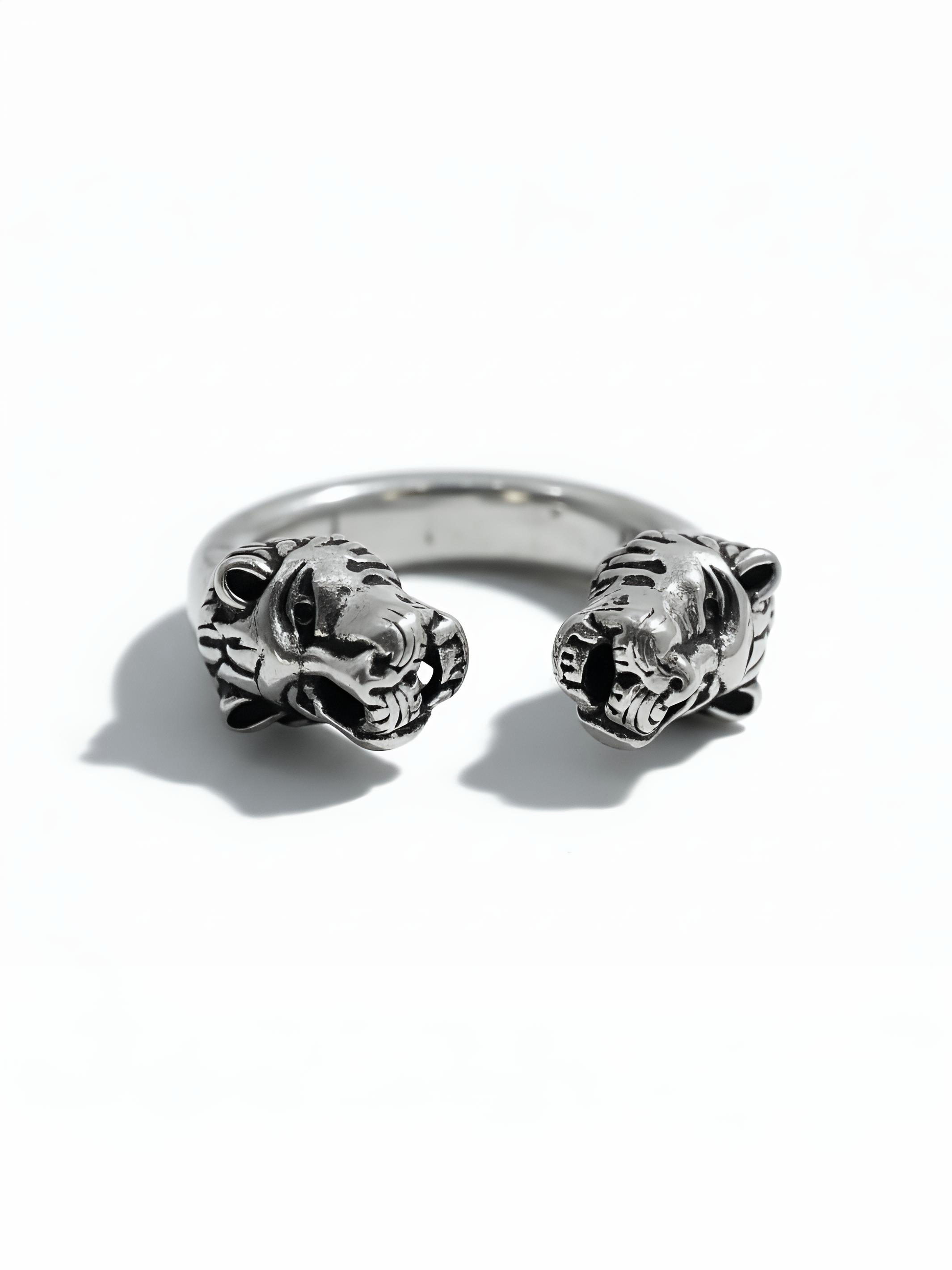 Silver Tiger Pure Silver Ring