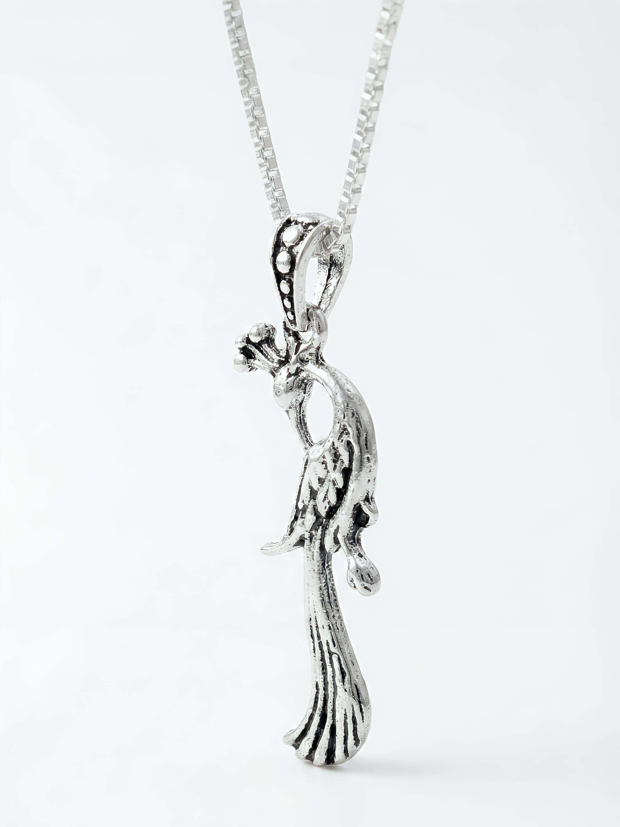 Peacock Pendant With Chain