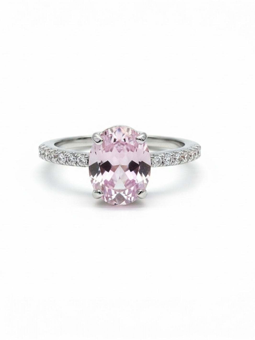 Pure Silver Purple Sapphire Ring