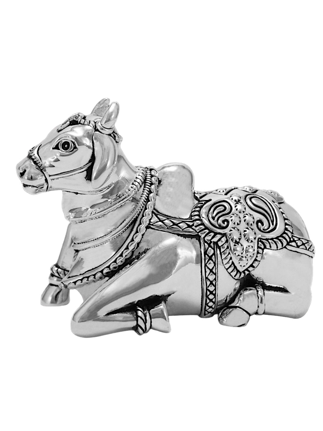 Pure Silver Antique Lord Shiva Lingam with Nandiji