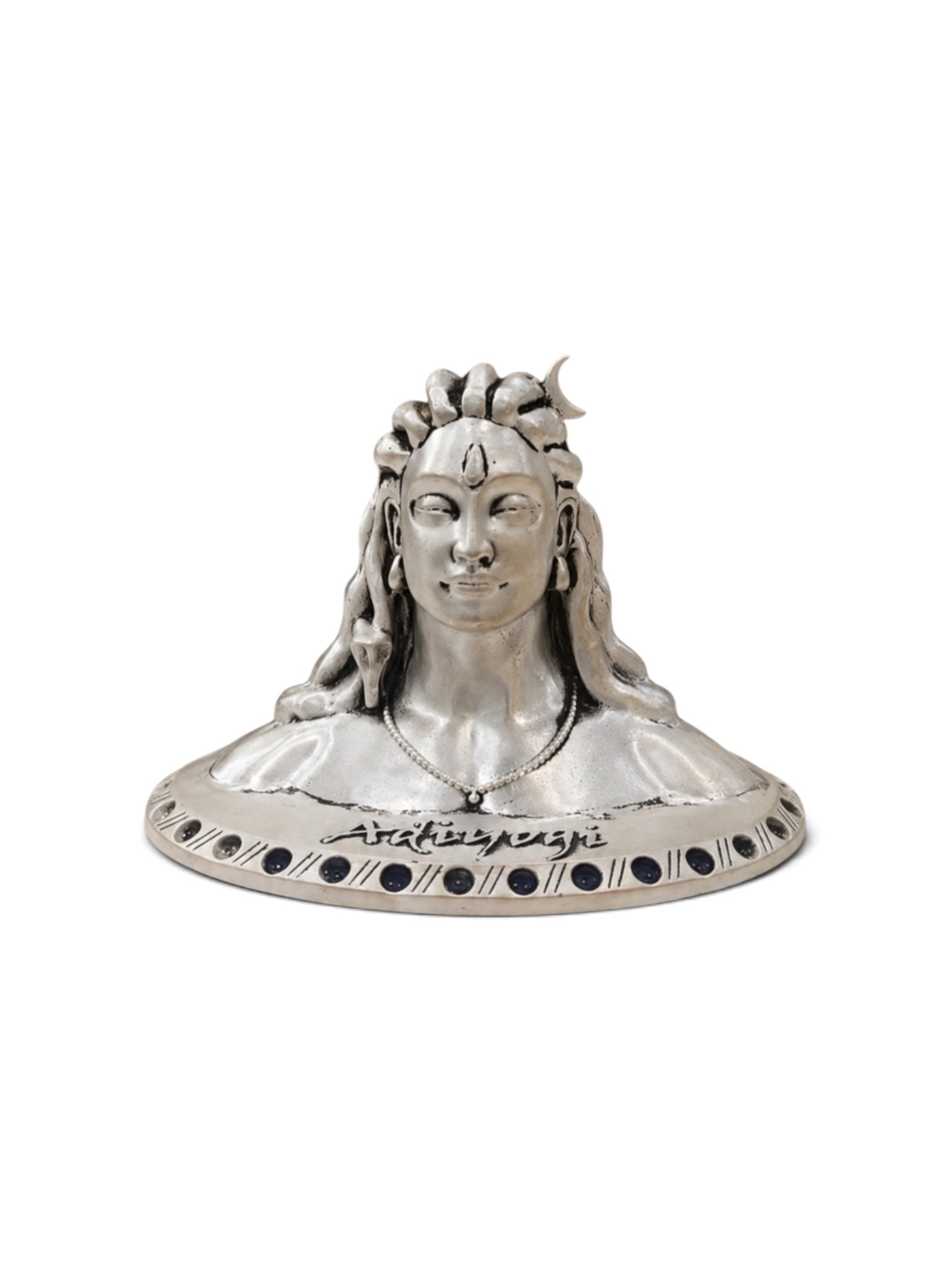 Pure Silver Antique Adiyogi Idol