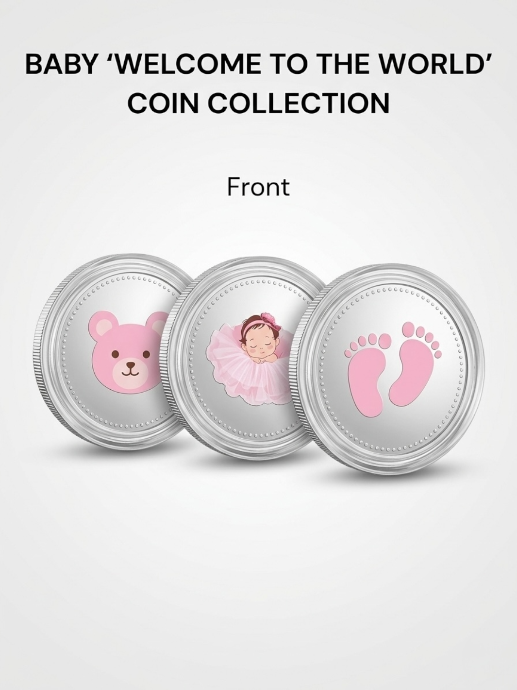 Baby Girl Pure Silver Coin Set – Gift Box