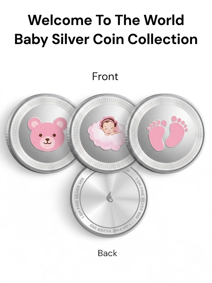 Baby Girl Pure Silver Coin Set – Gift Box