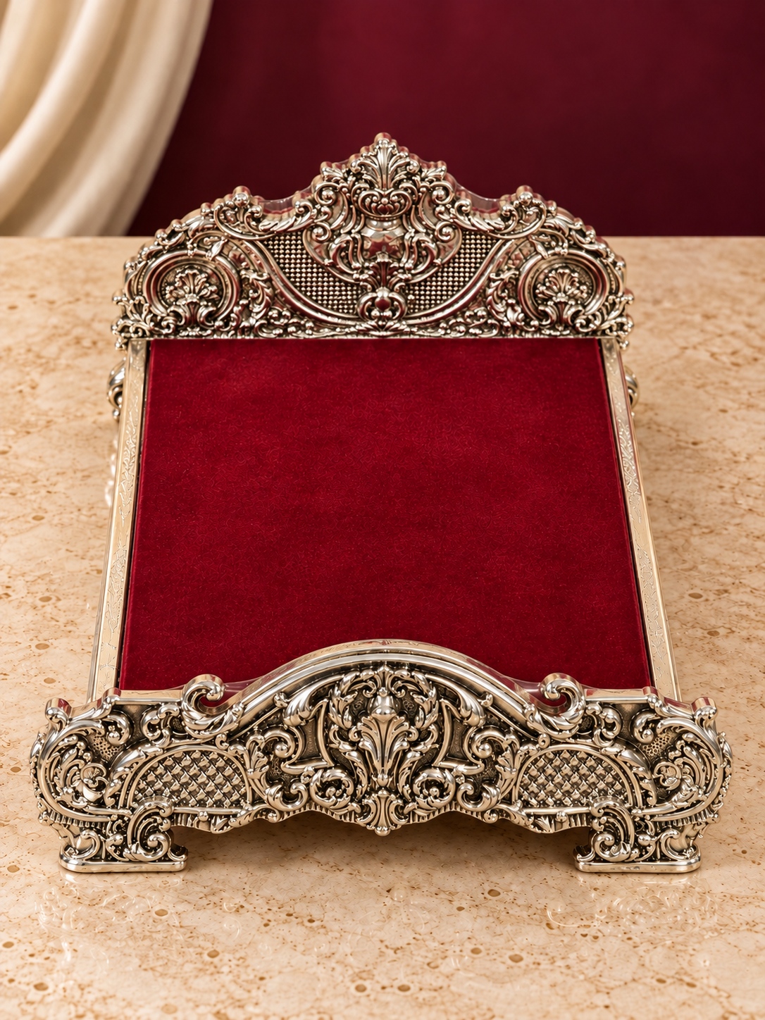 Pure 999 Silver Royal Mayur Bed
