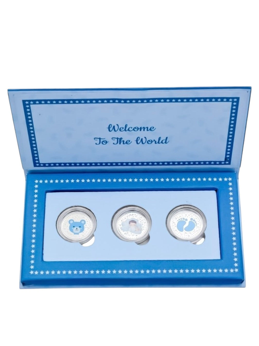 Baby Boy Pure Silver Coin Set – Gift Box
