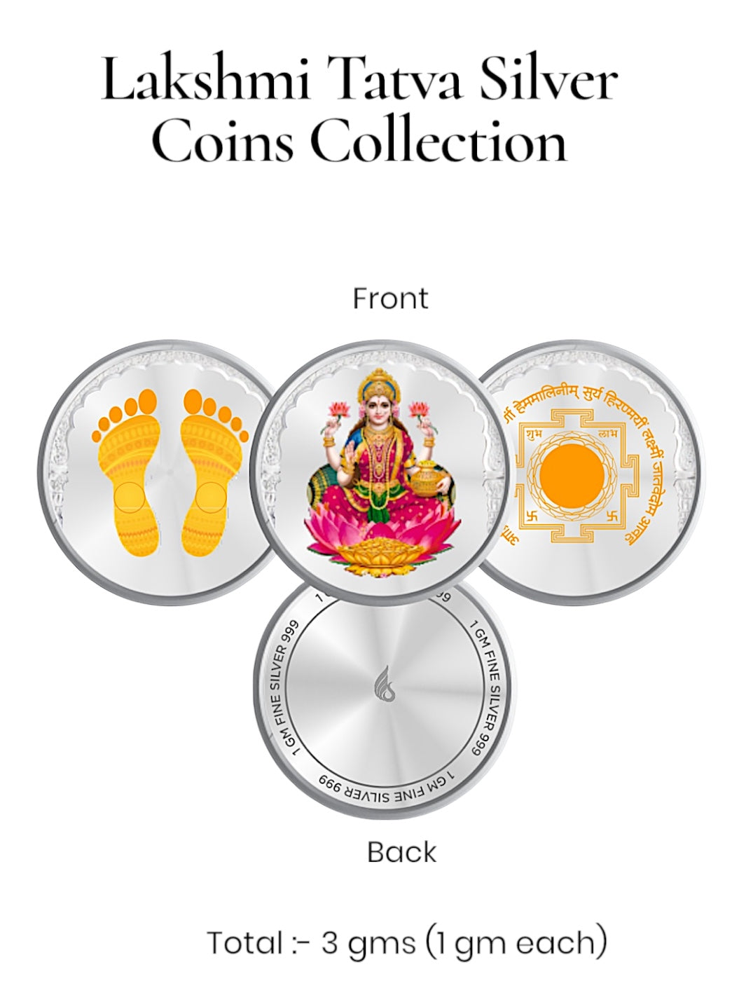 Lakshmi Tatva Pure Silver Coin Set – Gift Box