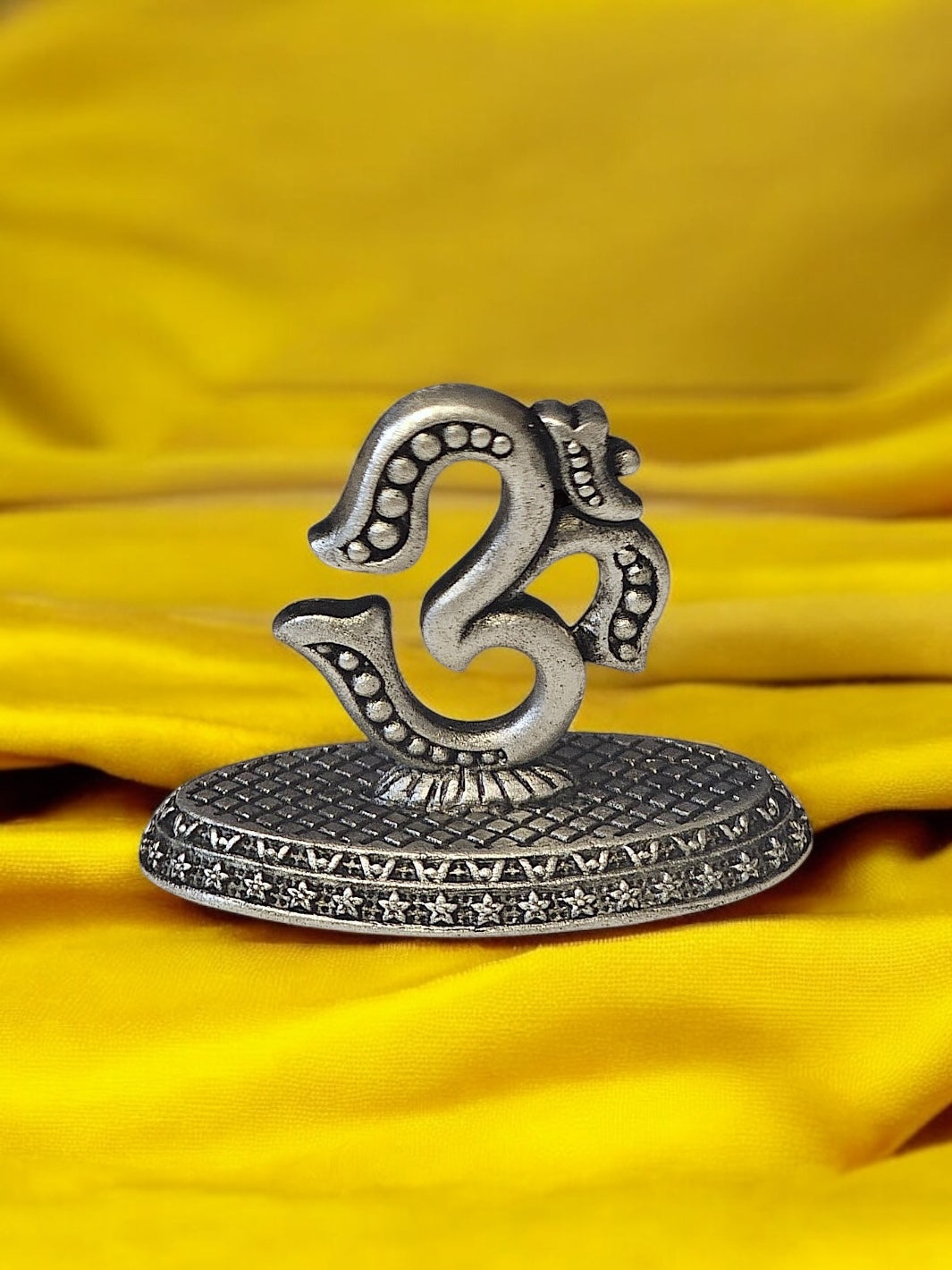 Pure Silver Antique OM symbol