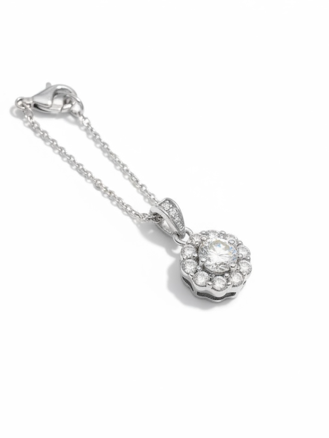 The Crystal Bloom Pure Silver Watch Charm