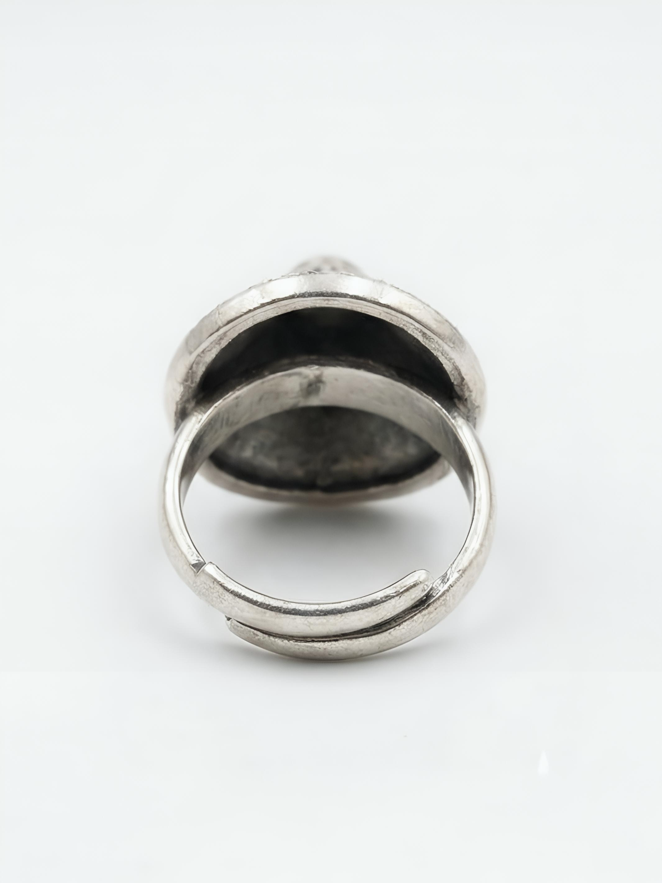 Artistic Dome Pure Silver Ring