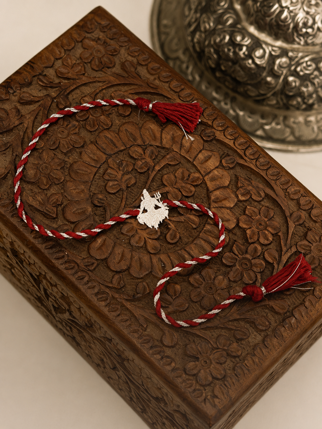 Mahadev Luxury 92.5 Silver Bhai Rakhi
