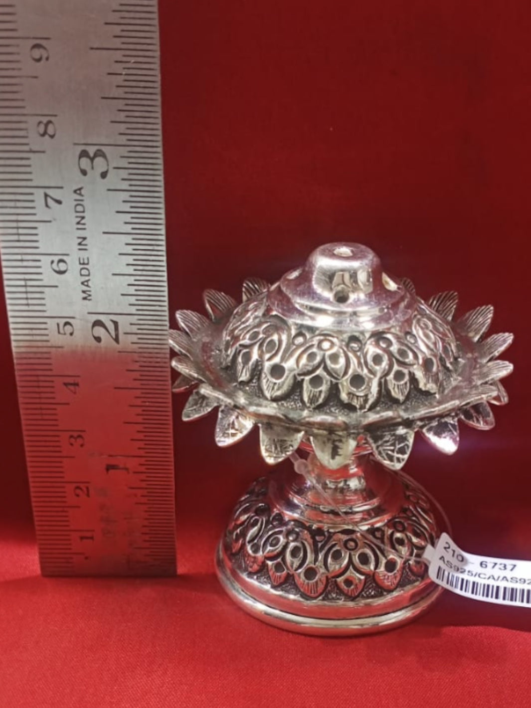 Silver Agarbatti Stand - PSA Jewels