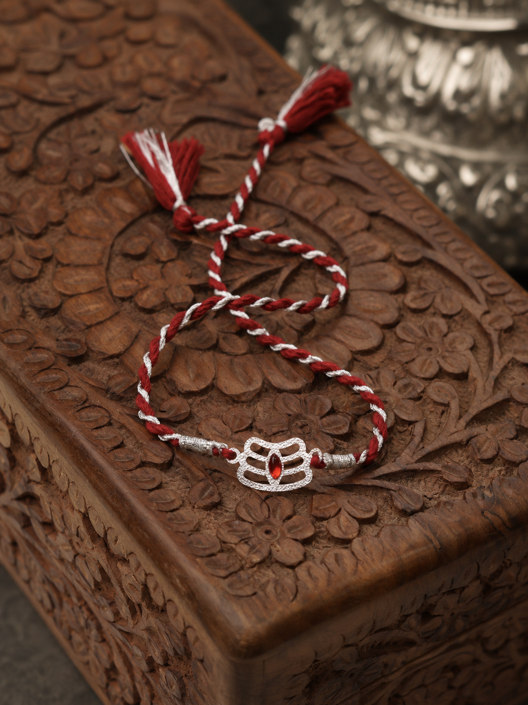 Trinetra Luxury 92.5 Silver Bhai Rakhi