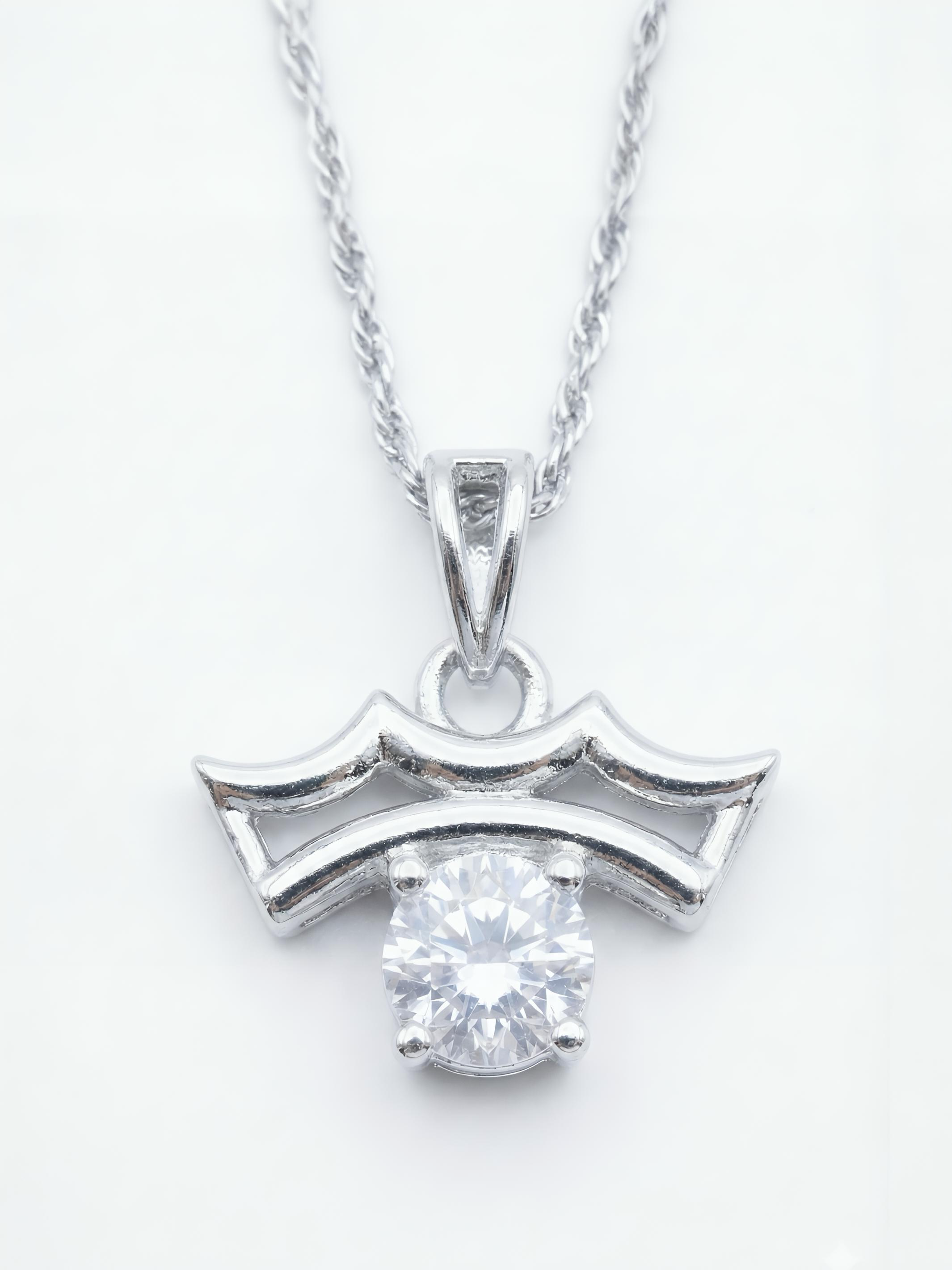 Sterling Silver Crown Pendant