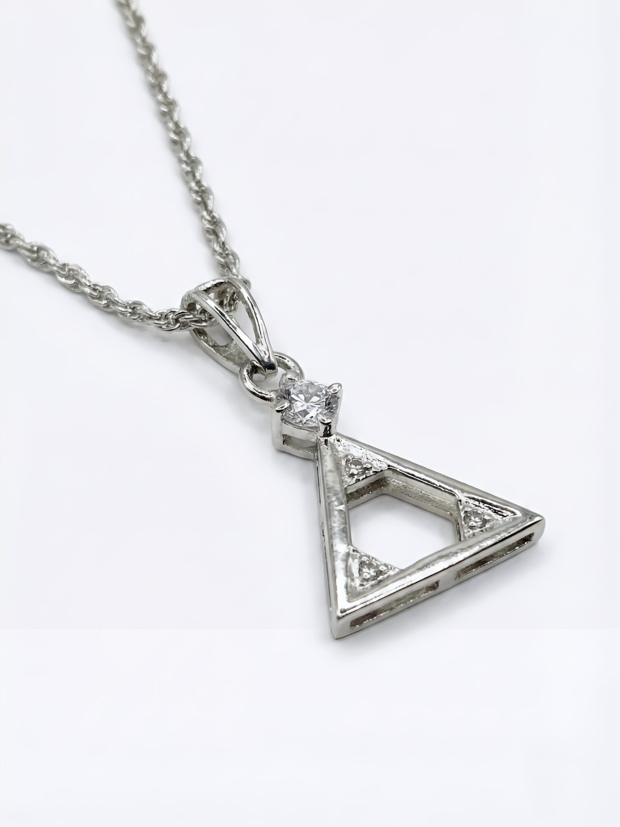 Vintage-Geometric-Triangle-Pendant