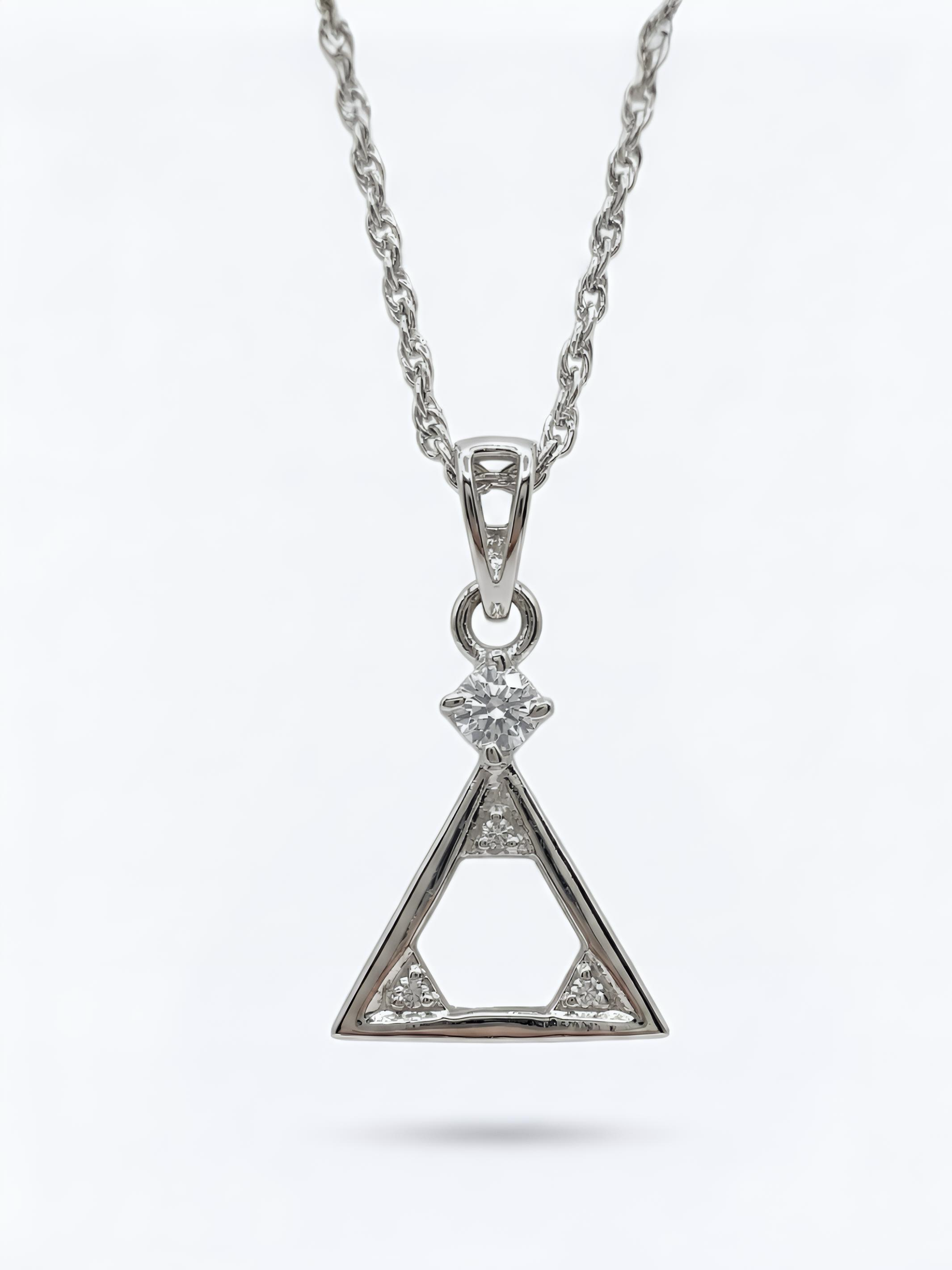 Vintage-Geometric-Triangle-Pendant