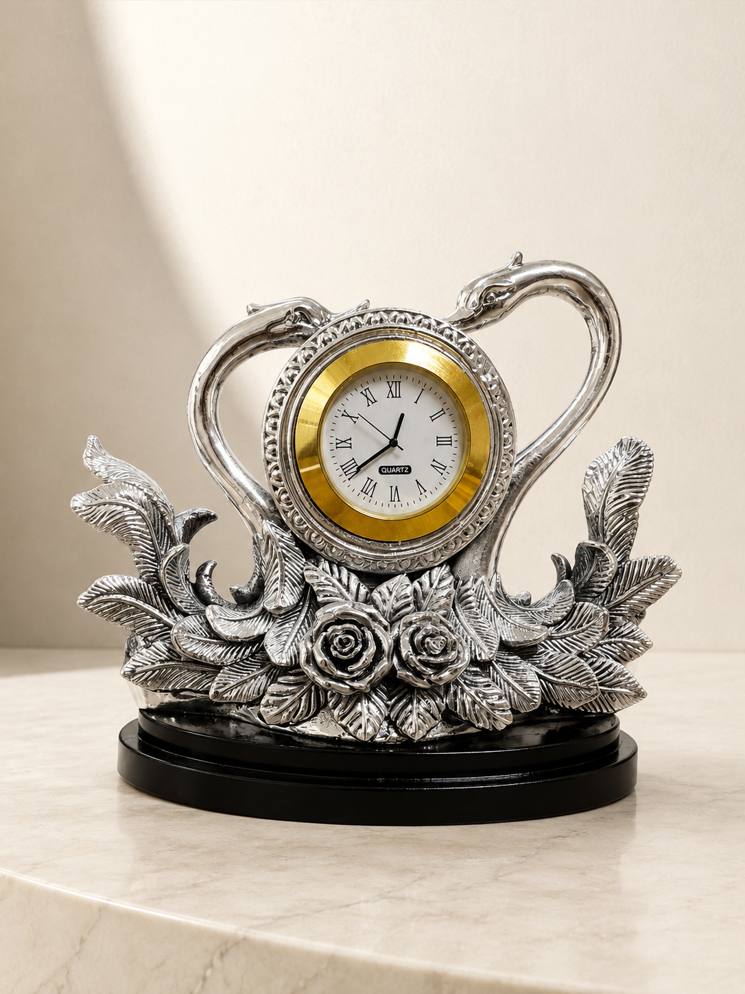 Pure 999 Antique Finish Silver Peacock Watch