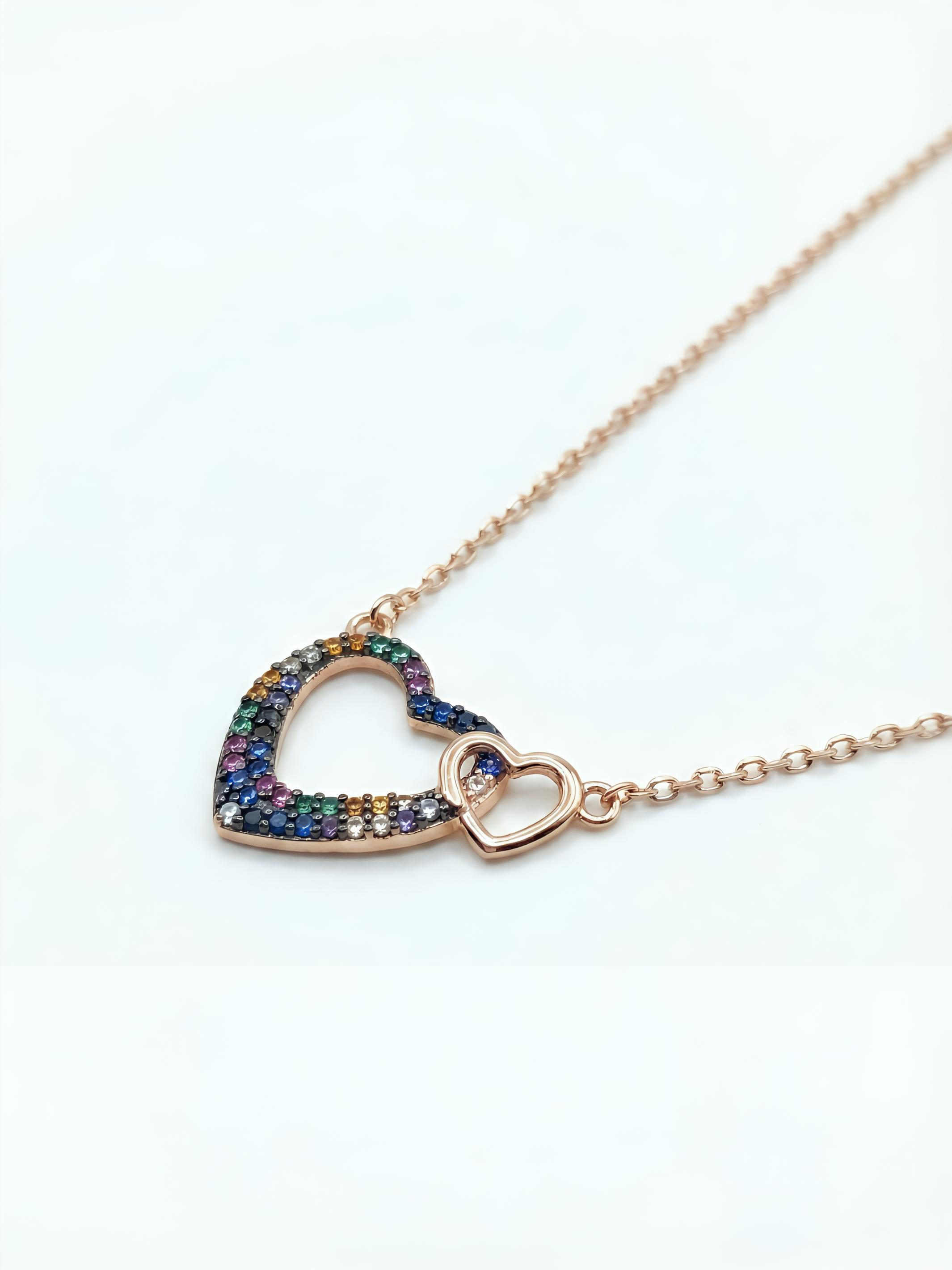Rainbow Heart Pendant