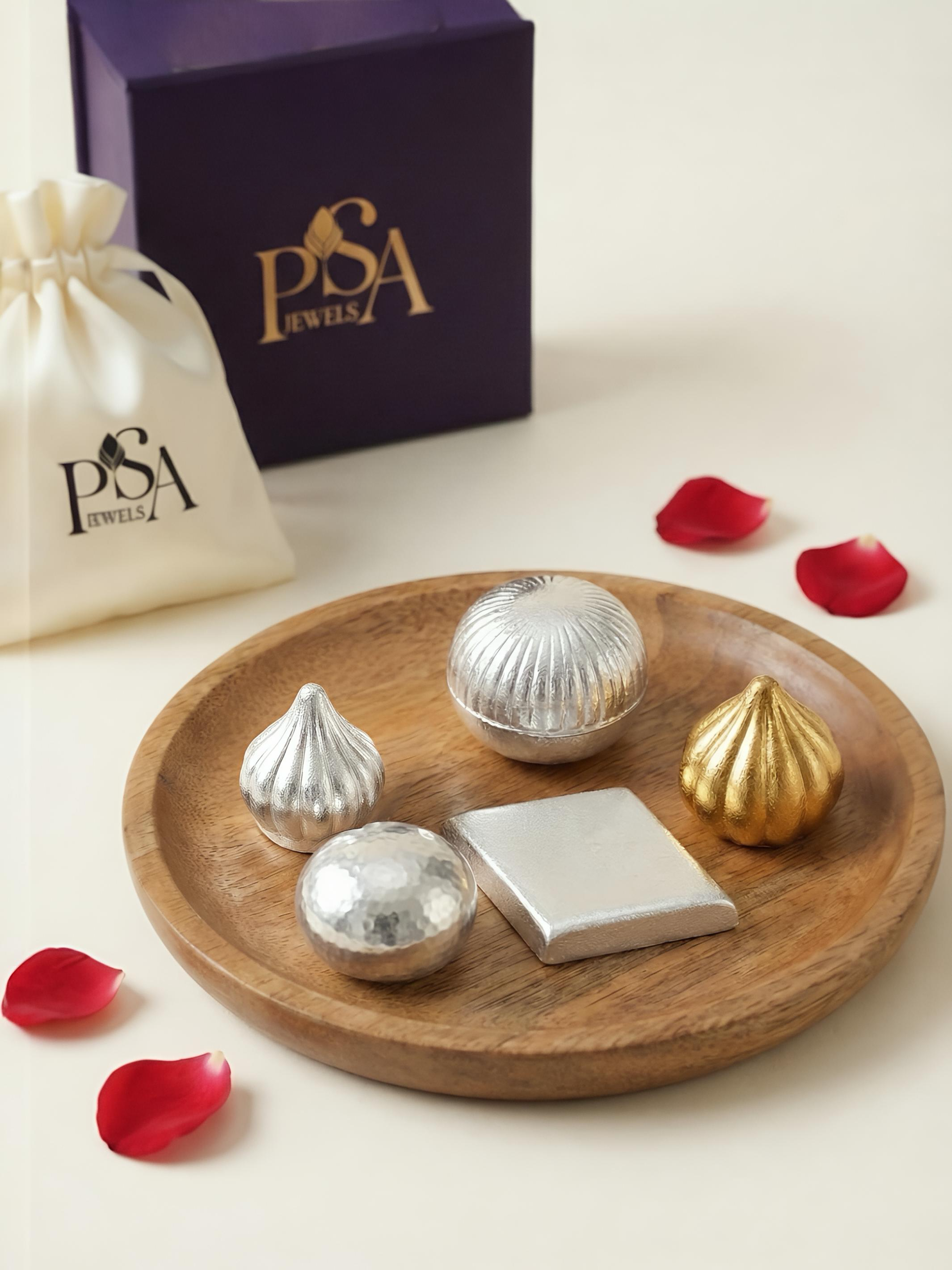 Sweets/Prasad Pure Silver Hamper / Gift Box