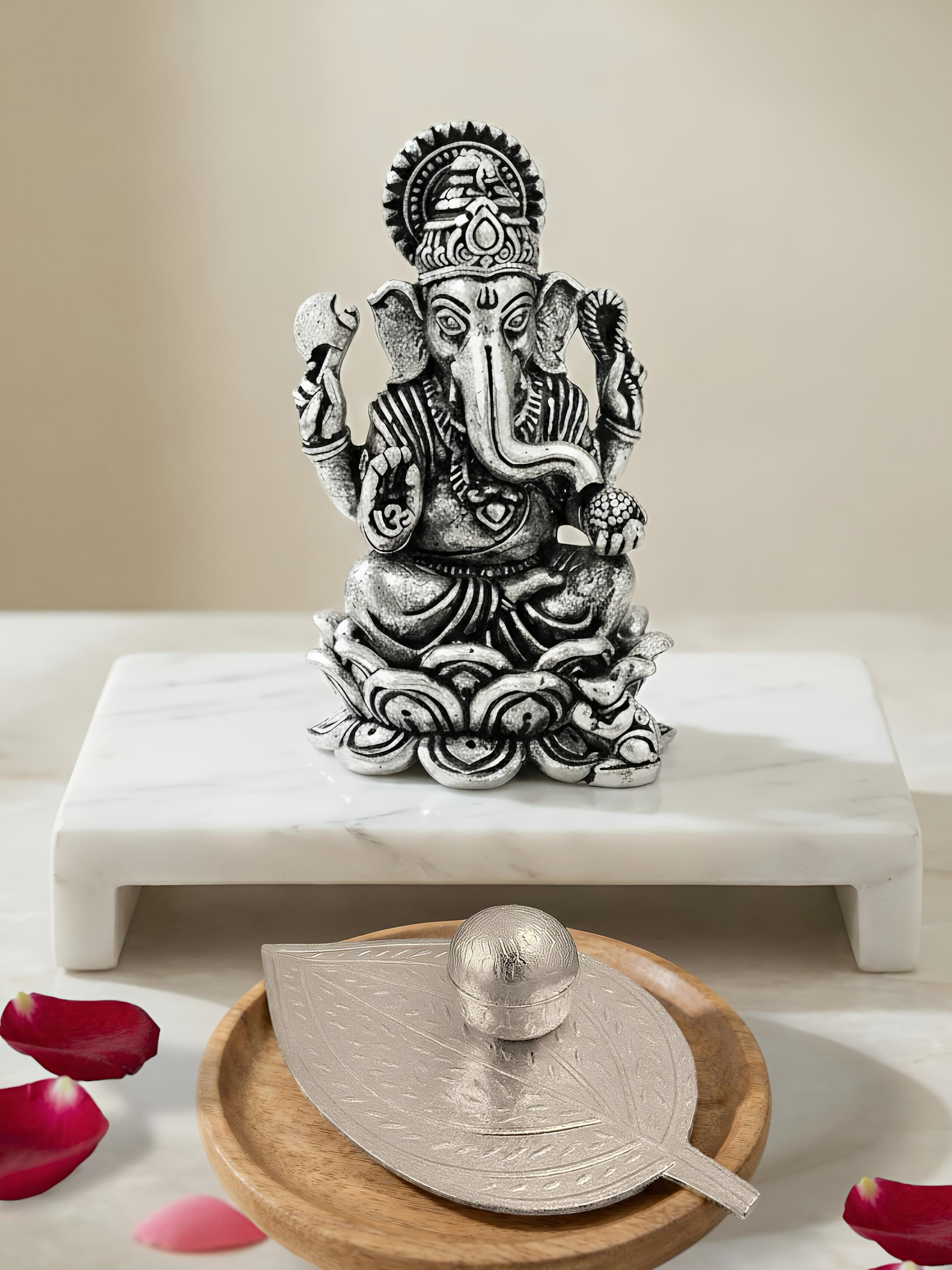 Ganesh’s Pooja Essentials Pure Silver Mini Hamper / Gift Box