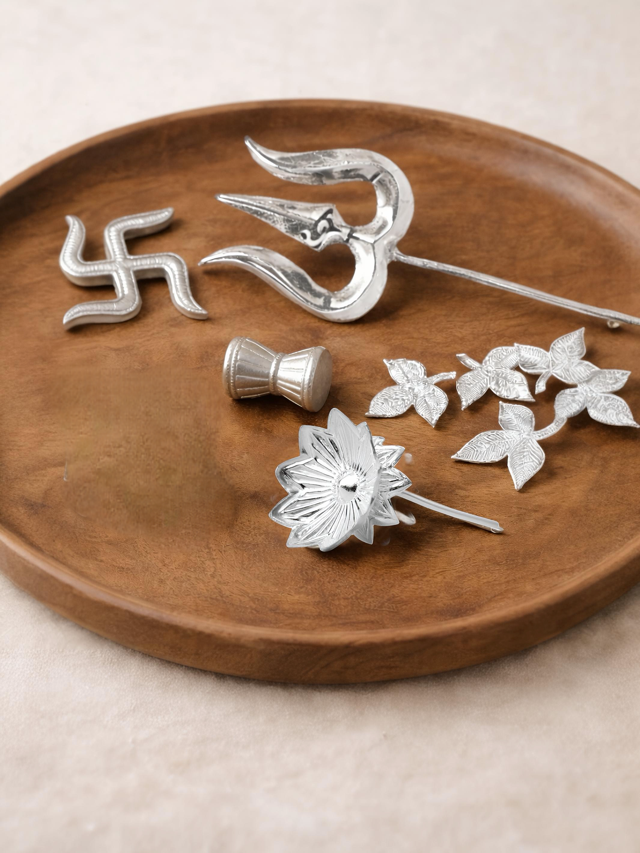 Shivji Pujan Special Mini Pure Silver Hamper / Gift Box