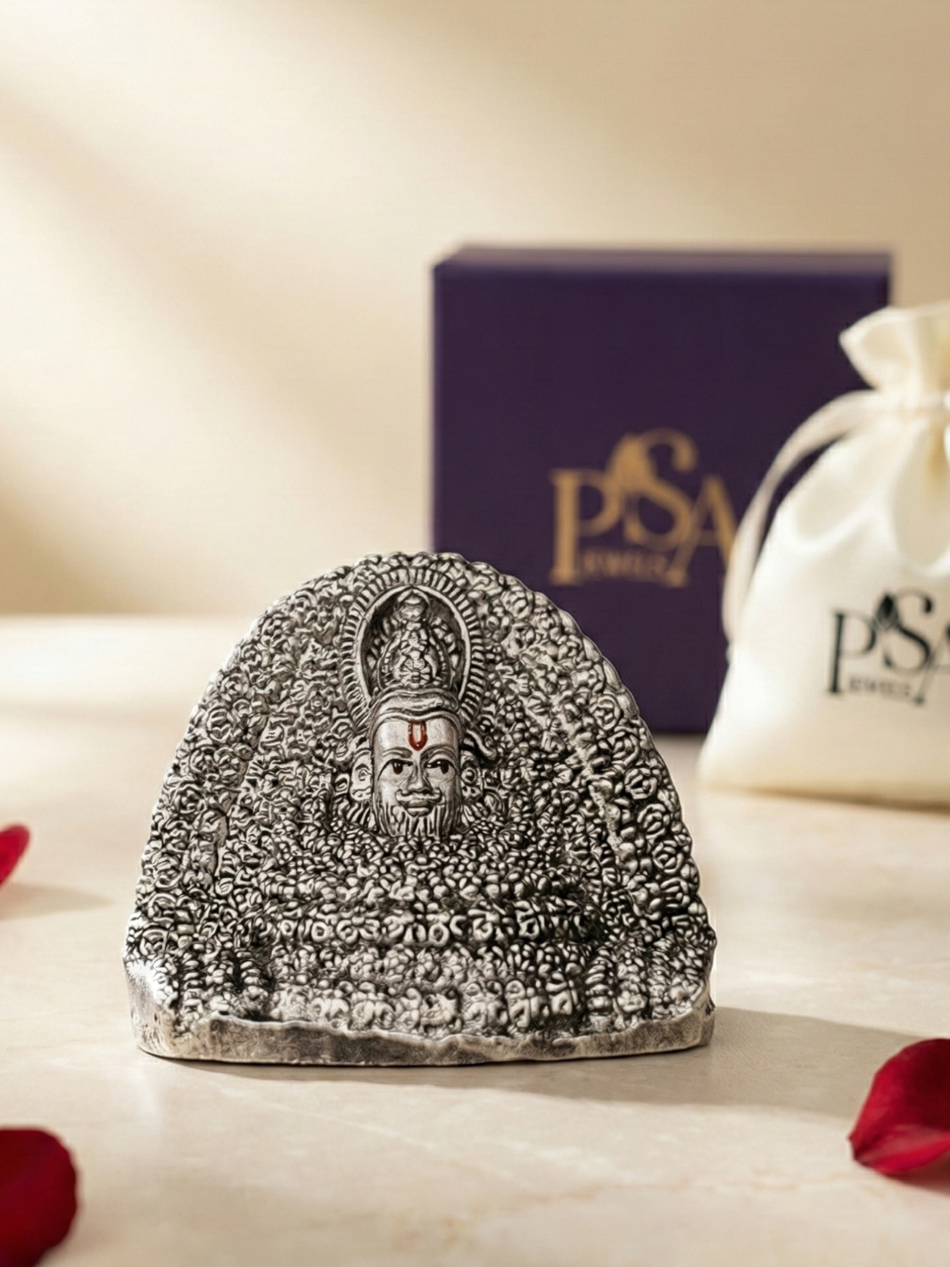 Pure Silver Antique Shree Khatu Shyam Idol