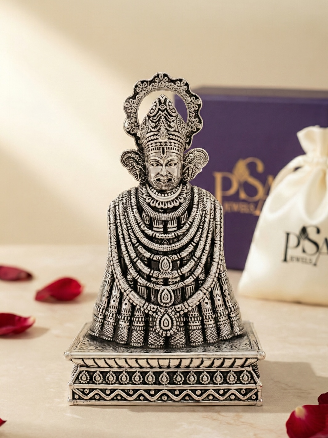 Pure Silver Shree Khatu Shyam Idol