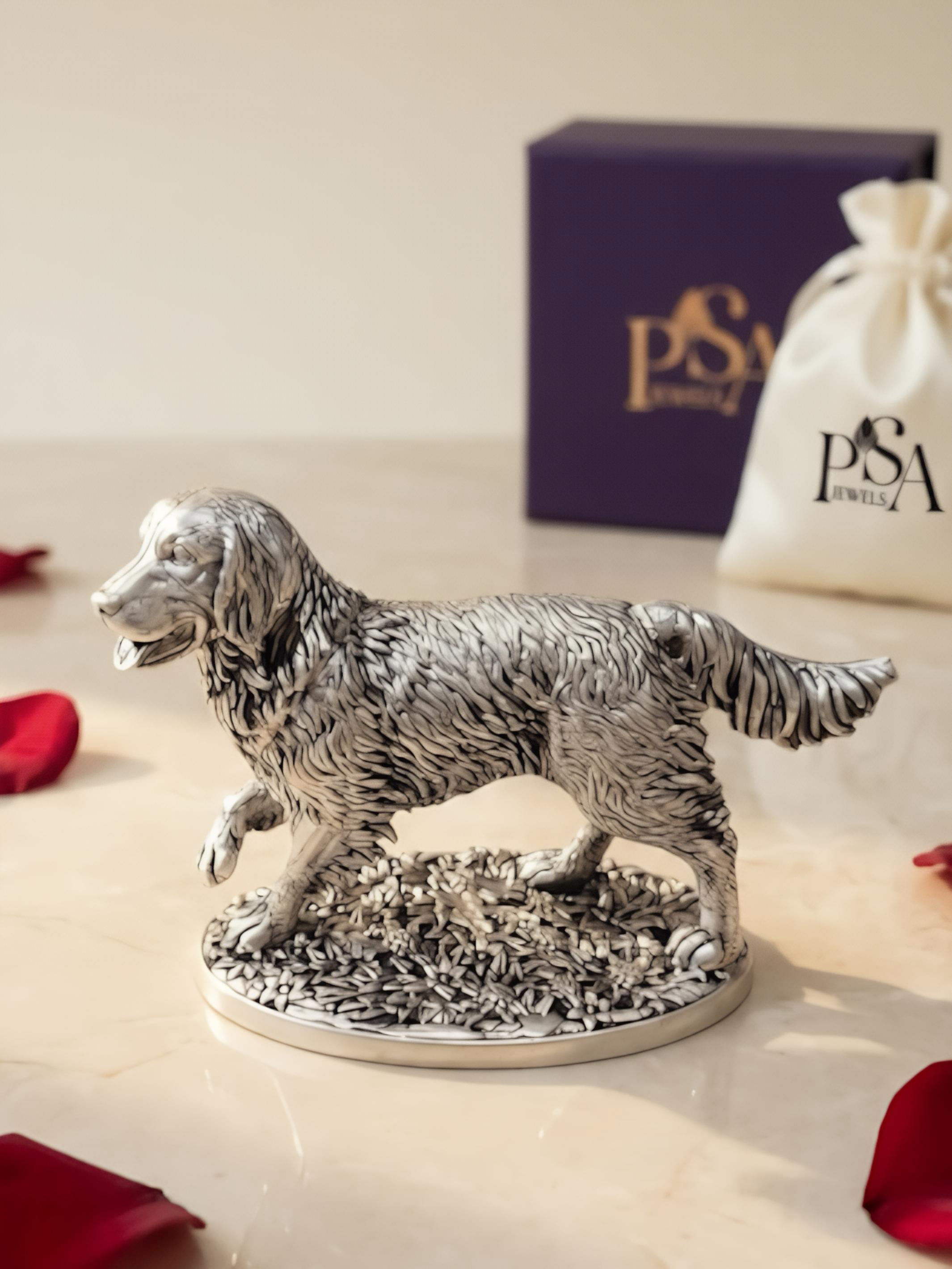 Pure Silver Dog Idol