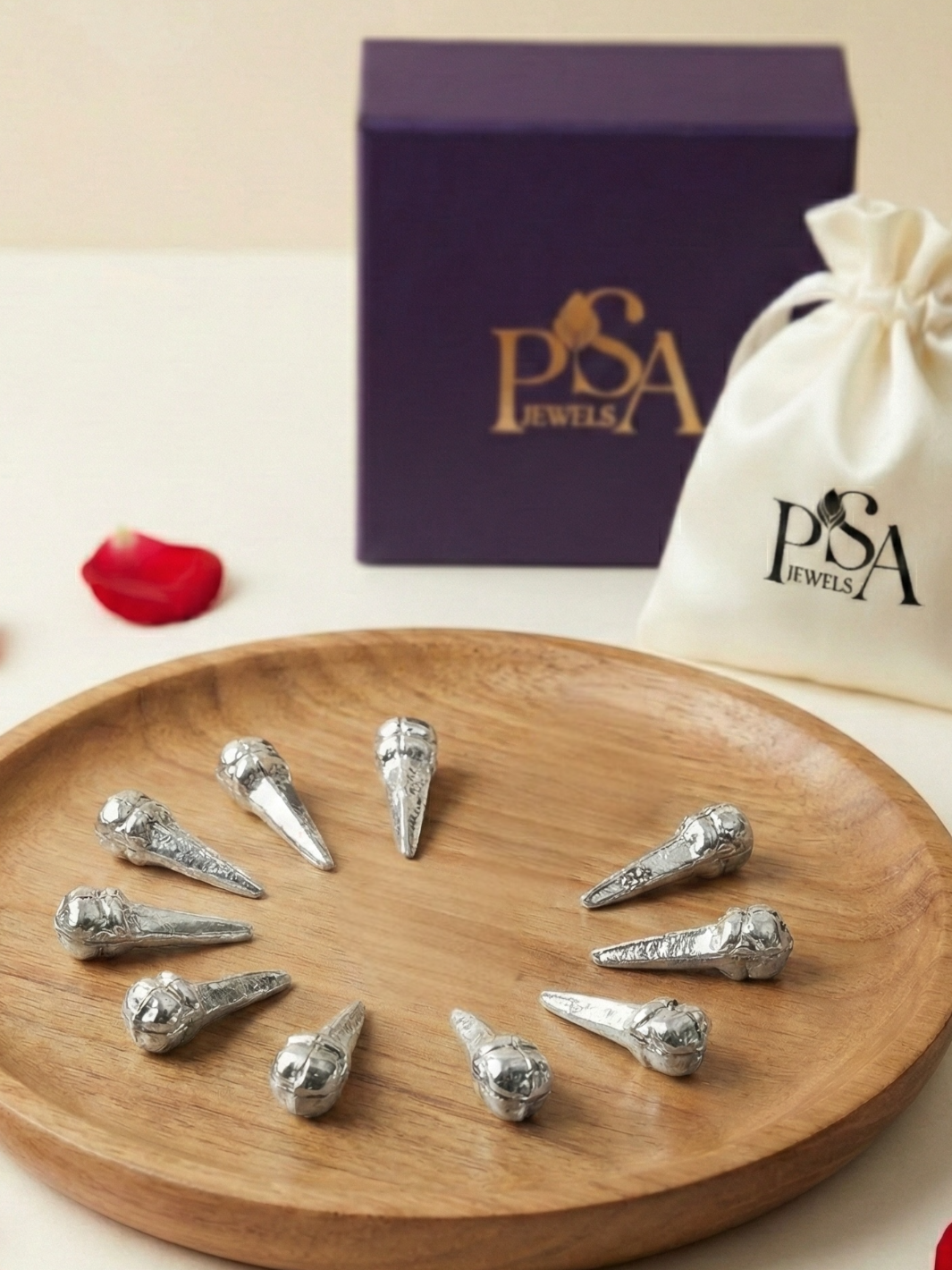 Pure Silver Longe/ Cloves (10 pieces )