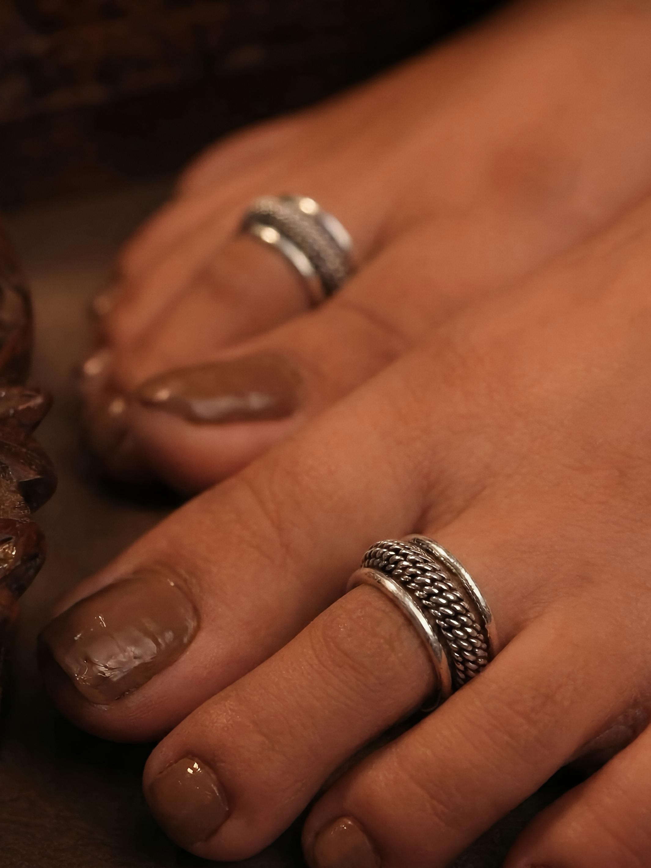 Band Pure Silver Toe Rings