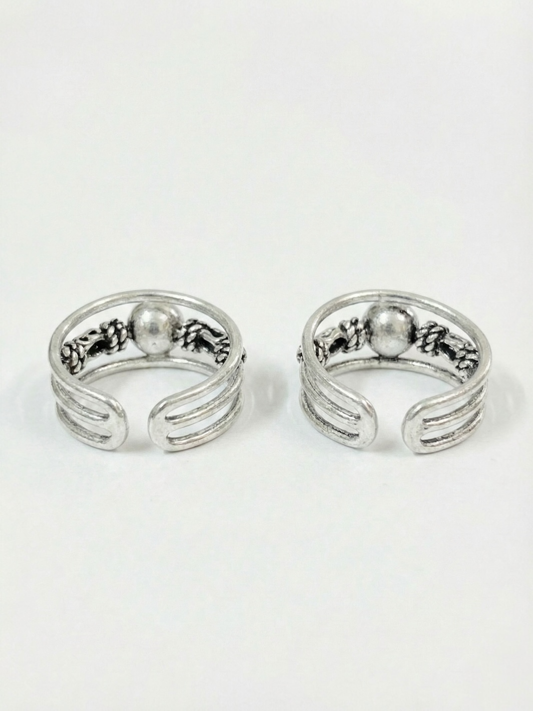 Ball band Pure Silver Toe Rings