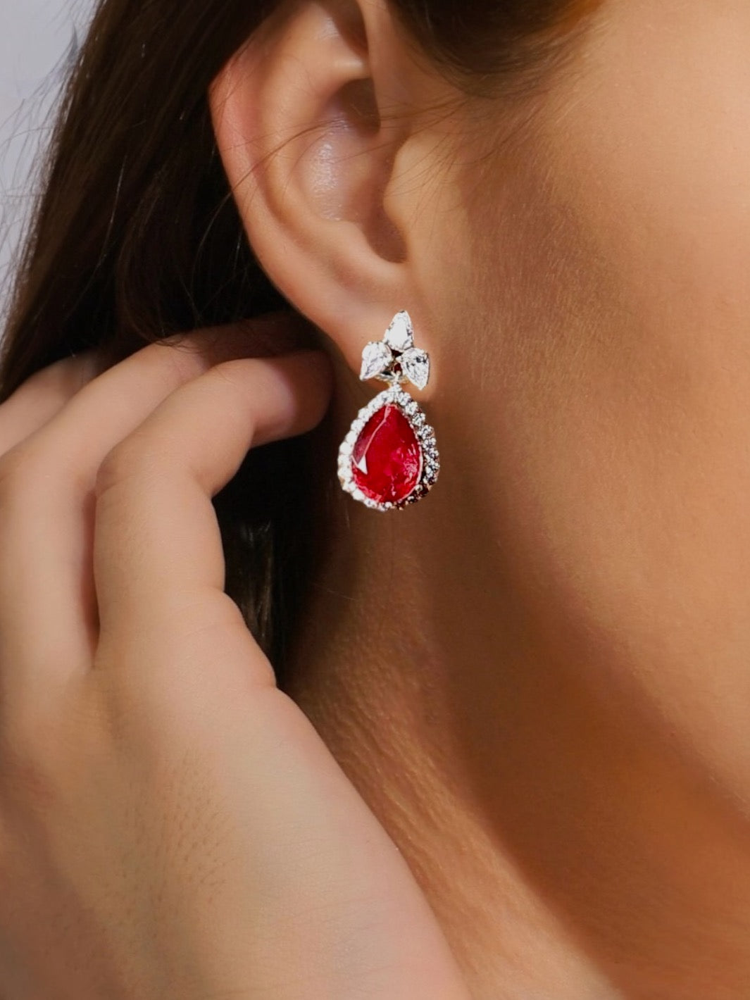 Zara Red Earring - PSA Jewels