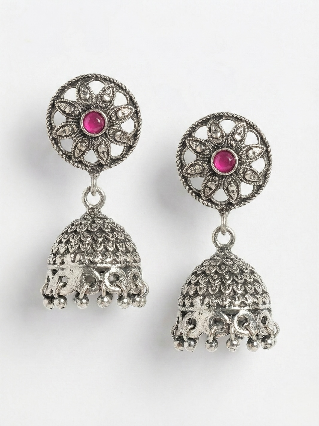 Floral Pure Silver Jumaki