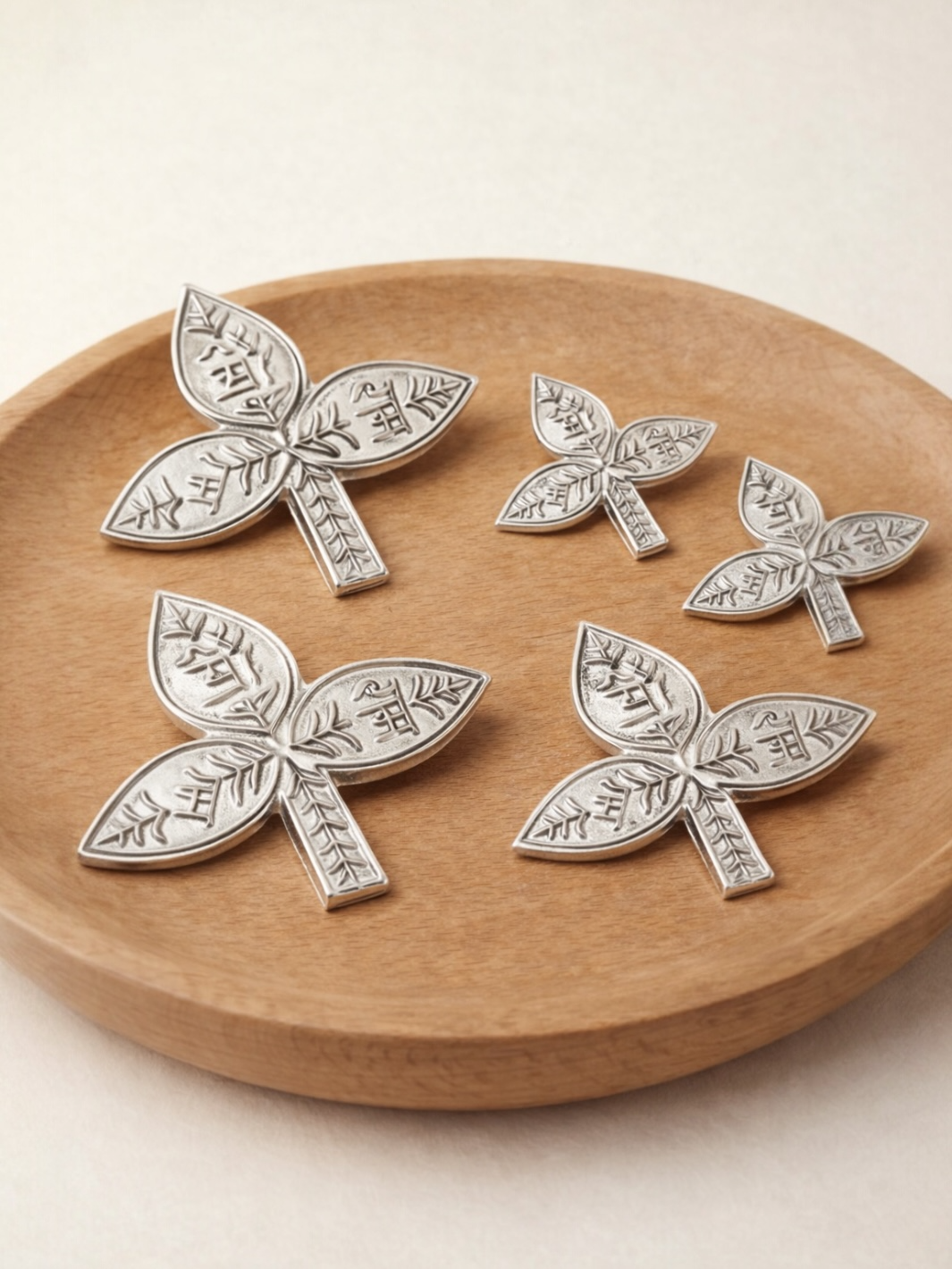 Pure Silver ‘Ram’ Naam Bel Patra