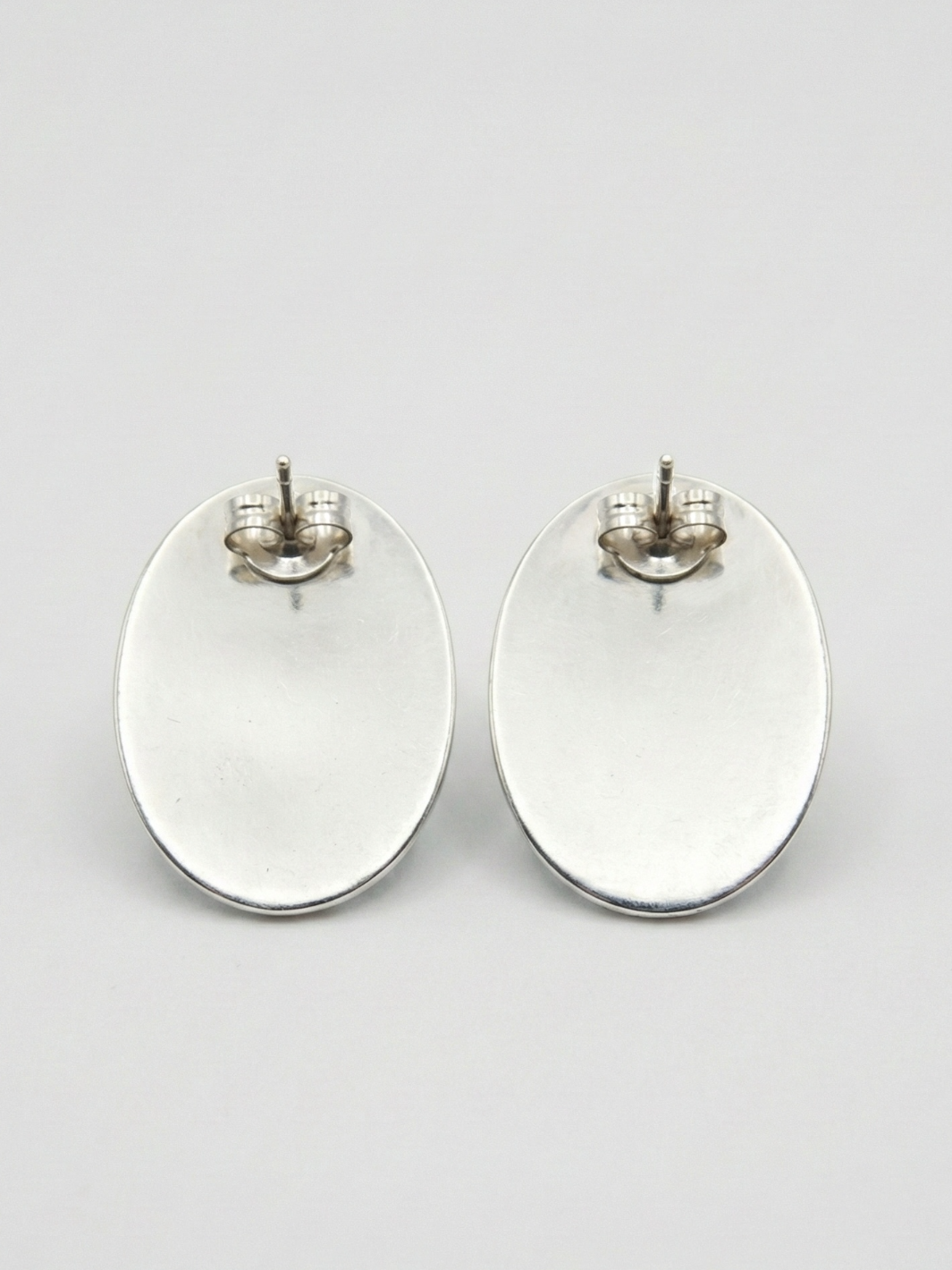 Pure Silver Blue Enamel Peacock Studs