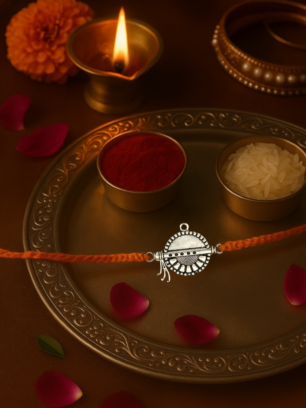 Auspicious Krishna Baasuri Moli Rakhi