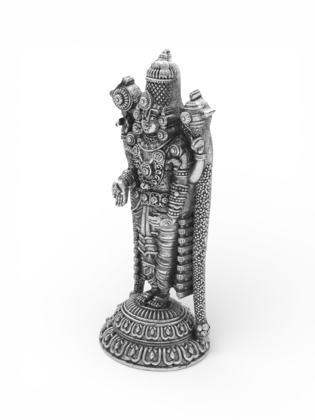 Pure Silver Antique Small Danda Balaji Idol