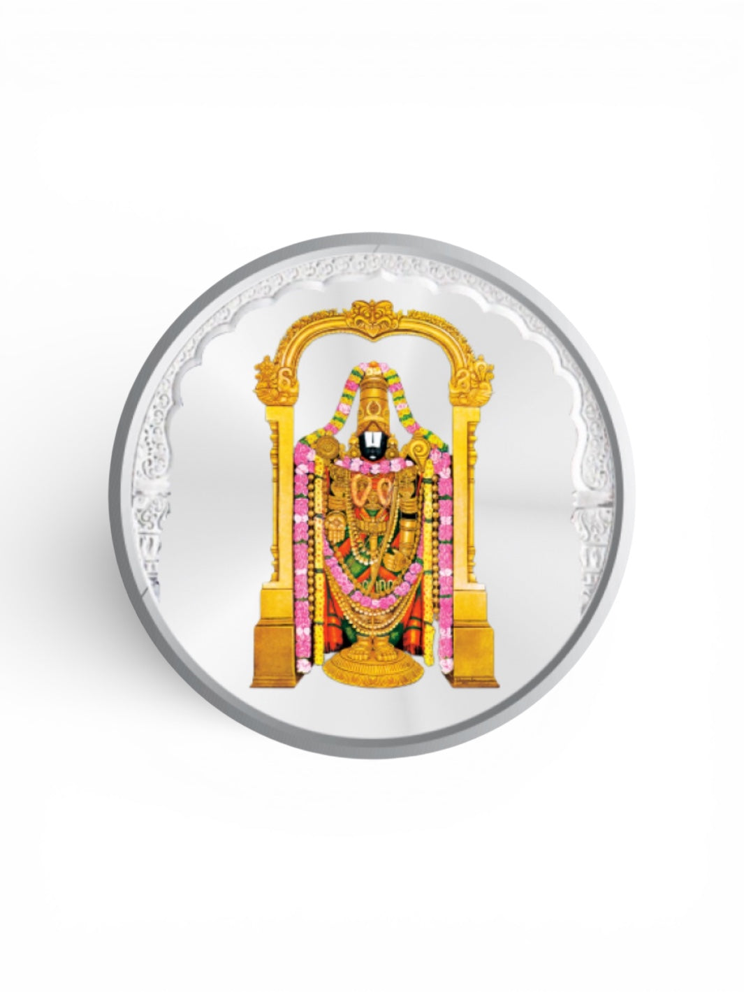 Lord Tirupati Balaji Pure Silver Coin