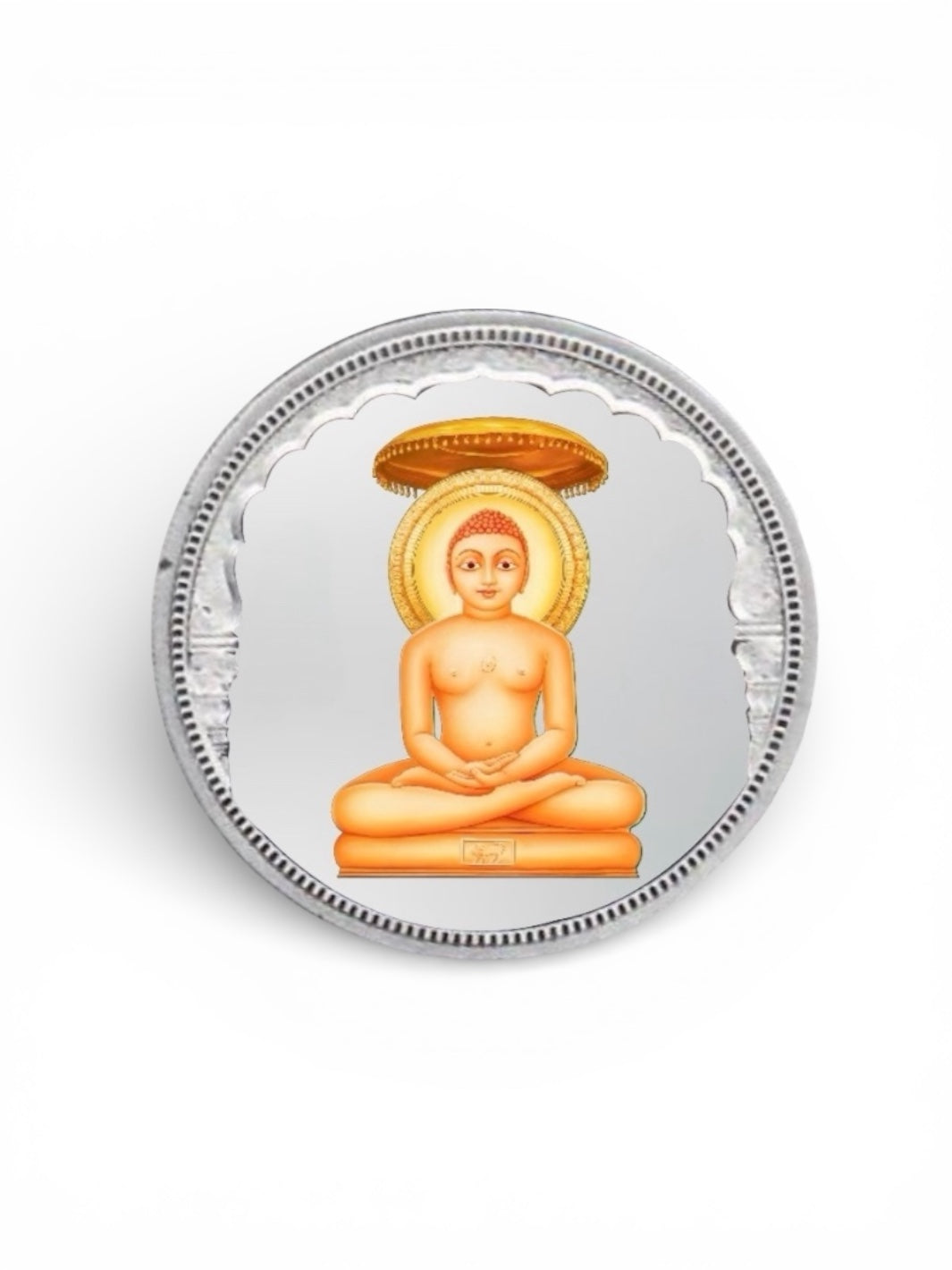 Mahavir Bhagwan Pure Silver Coin
