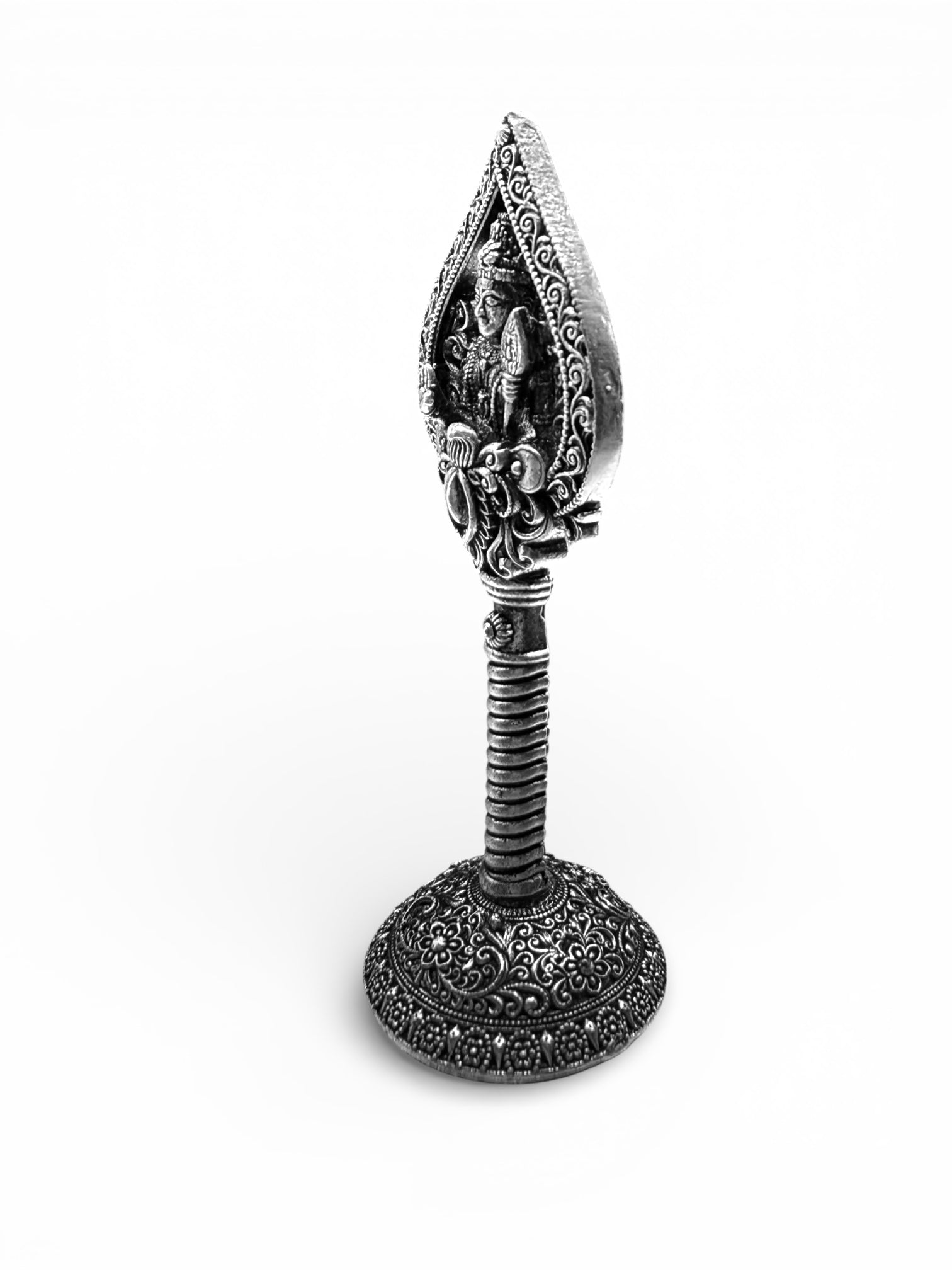 Pure Silver Antique Vel With God Murugan Face