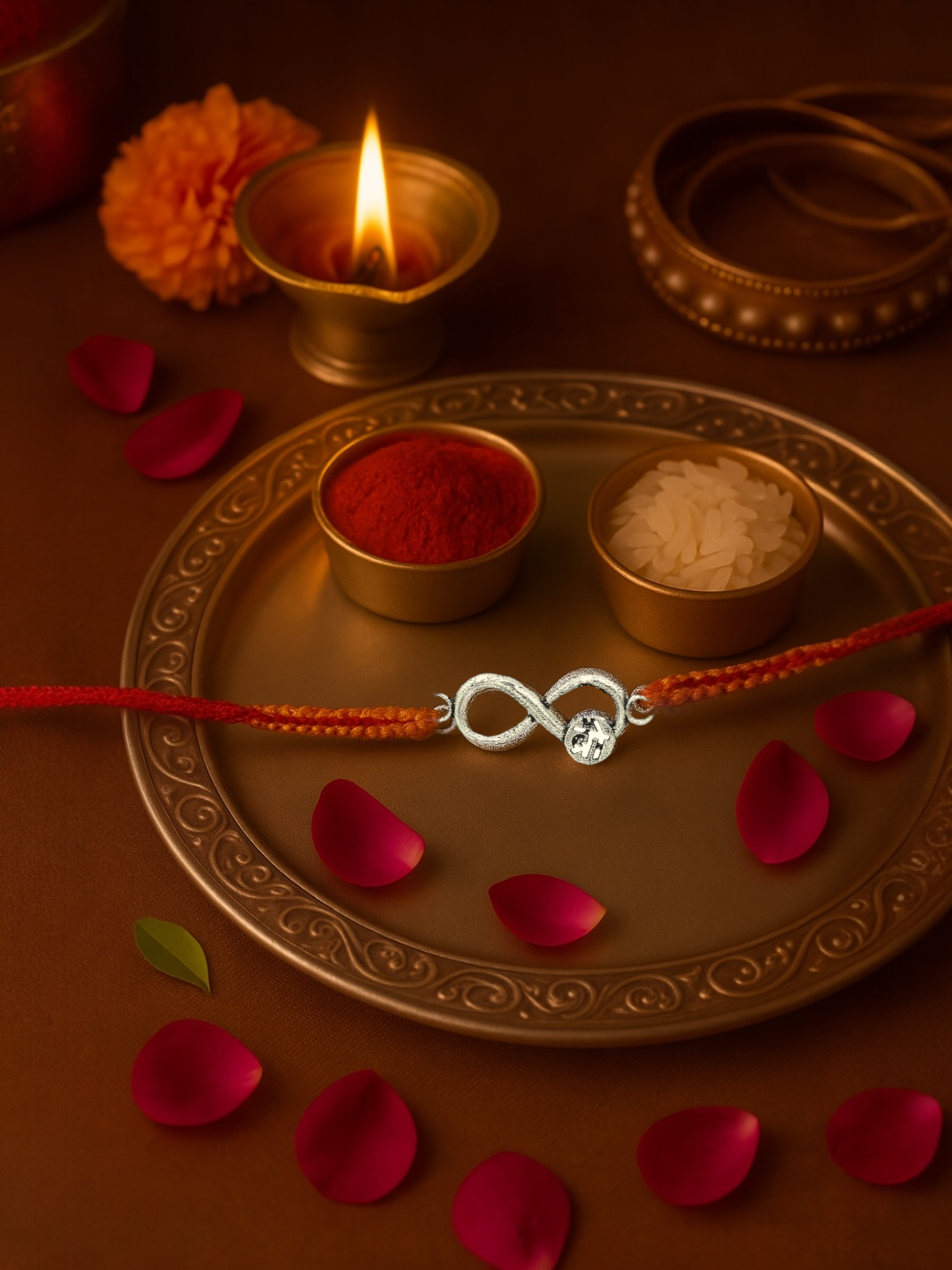 Silver Infinity Bro Moli Rakhi