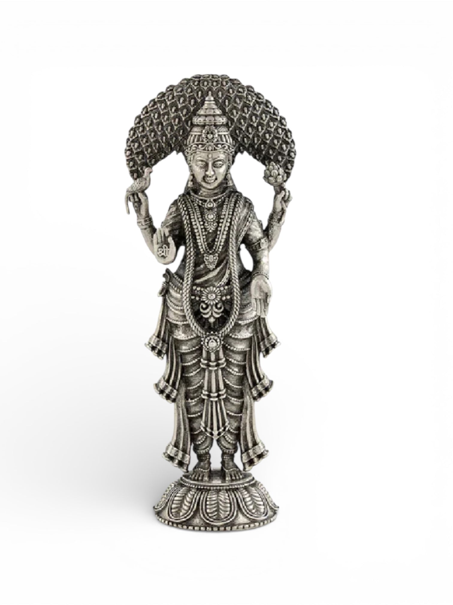 Pure Antique Finish Silver Vasavi Mata Idol