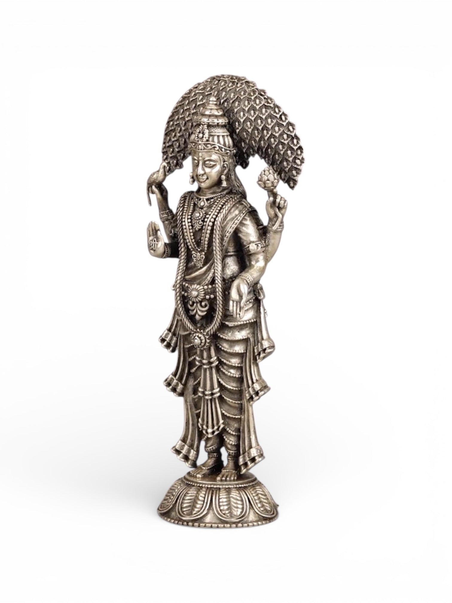 Pure Antique Finish Silver Vasavi Mata Idol