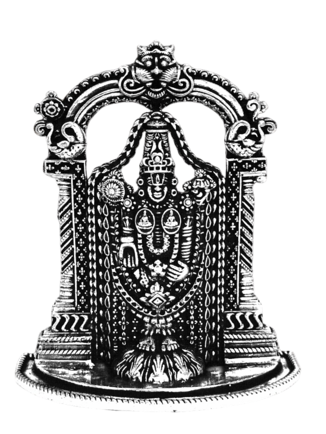 Pure Silver Tirupati Balaji Idol - PSA Jewels
